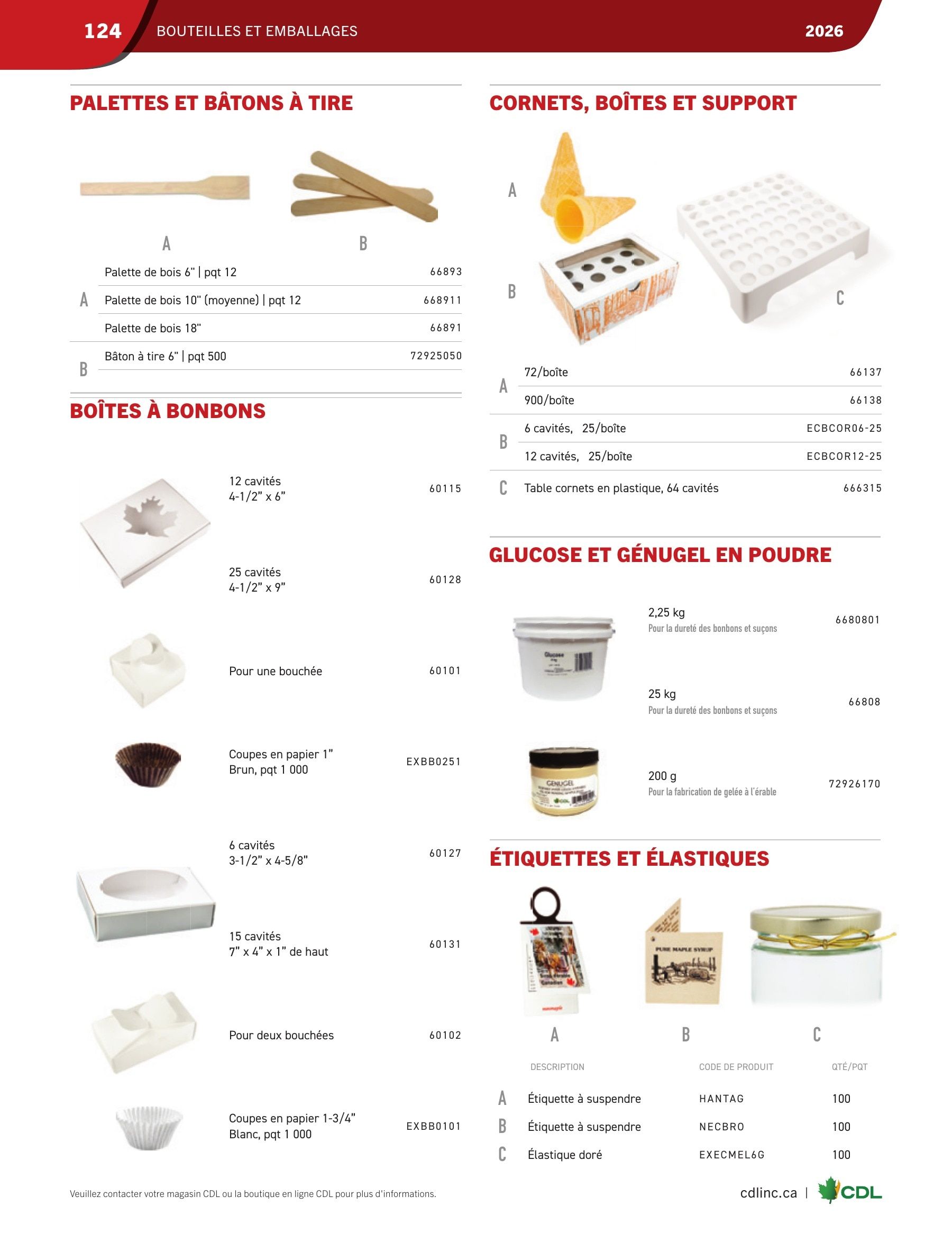 Les Équipements d'Érablière CDL Annual Maple Equipment Catalog Flyer January 1 - December 31, 2026