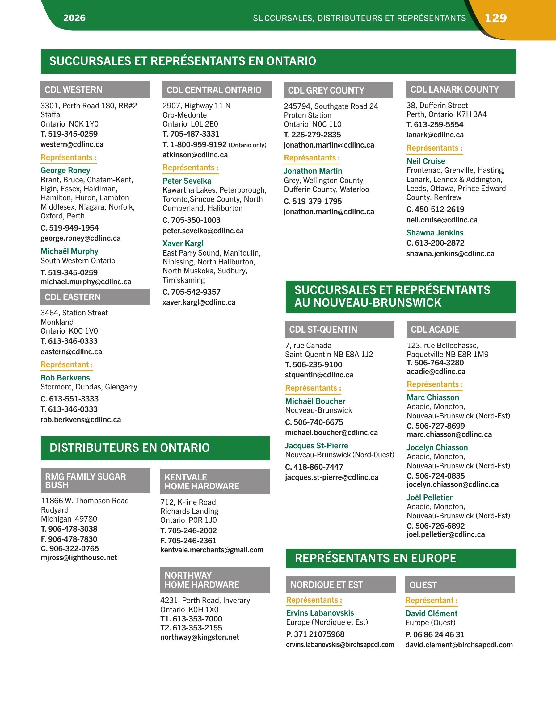 Les Équipements d'Érablière CDL Annual Maple Equipment Catalog Flyer January 1 - December 31, 2026