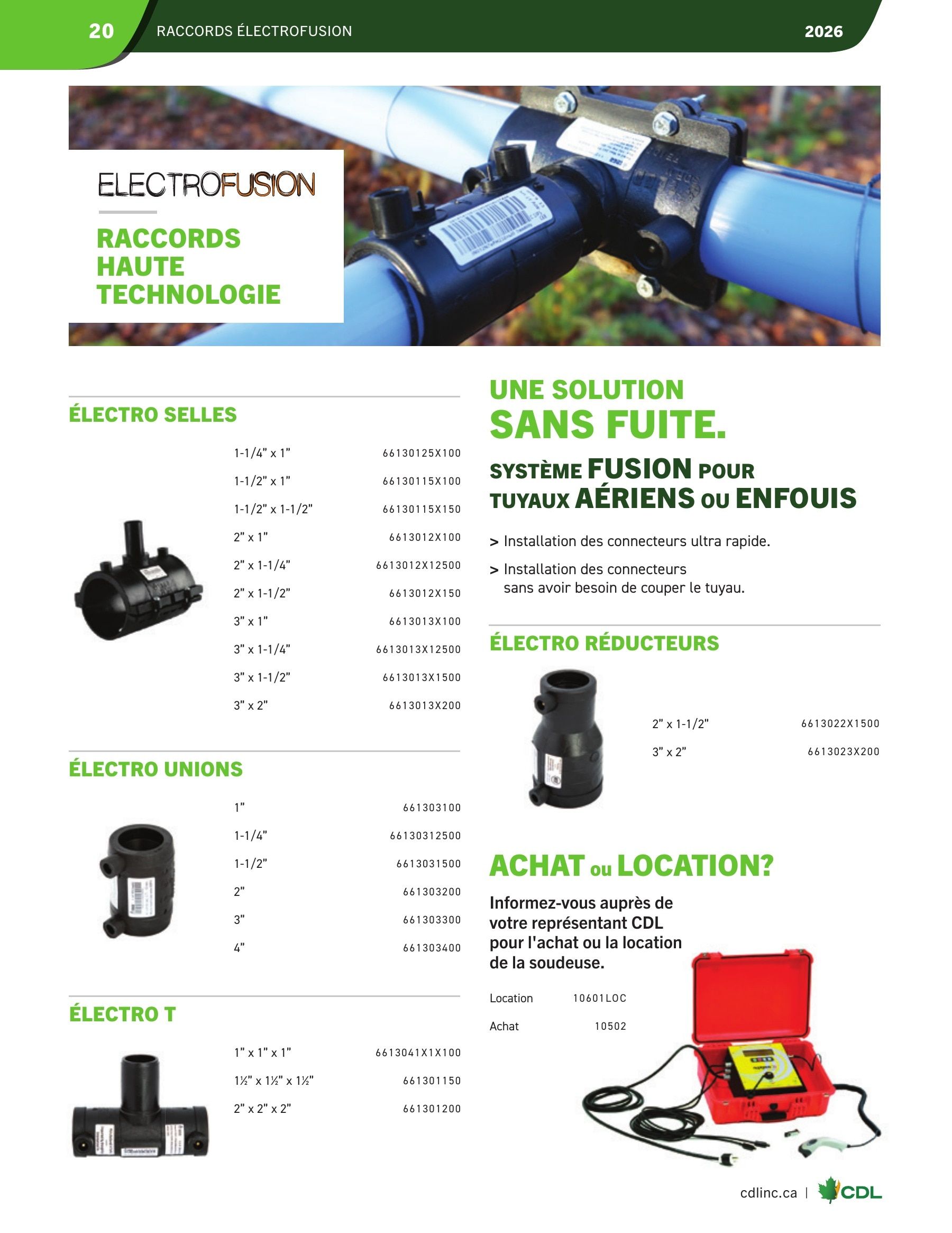Les Équipements d'Érablière CDL Annual Maple Equipment Catalog Flyer January 1 - December 31, 2026