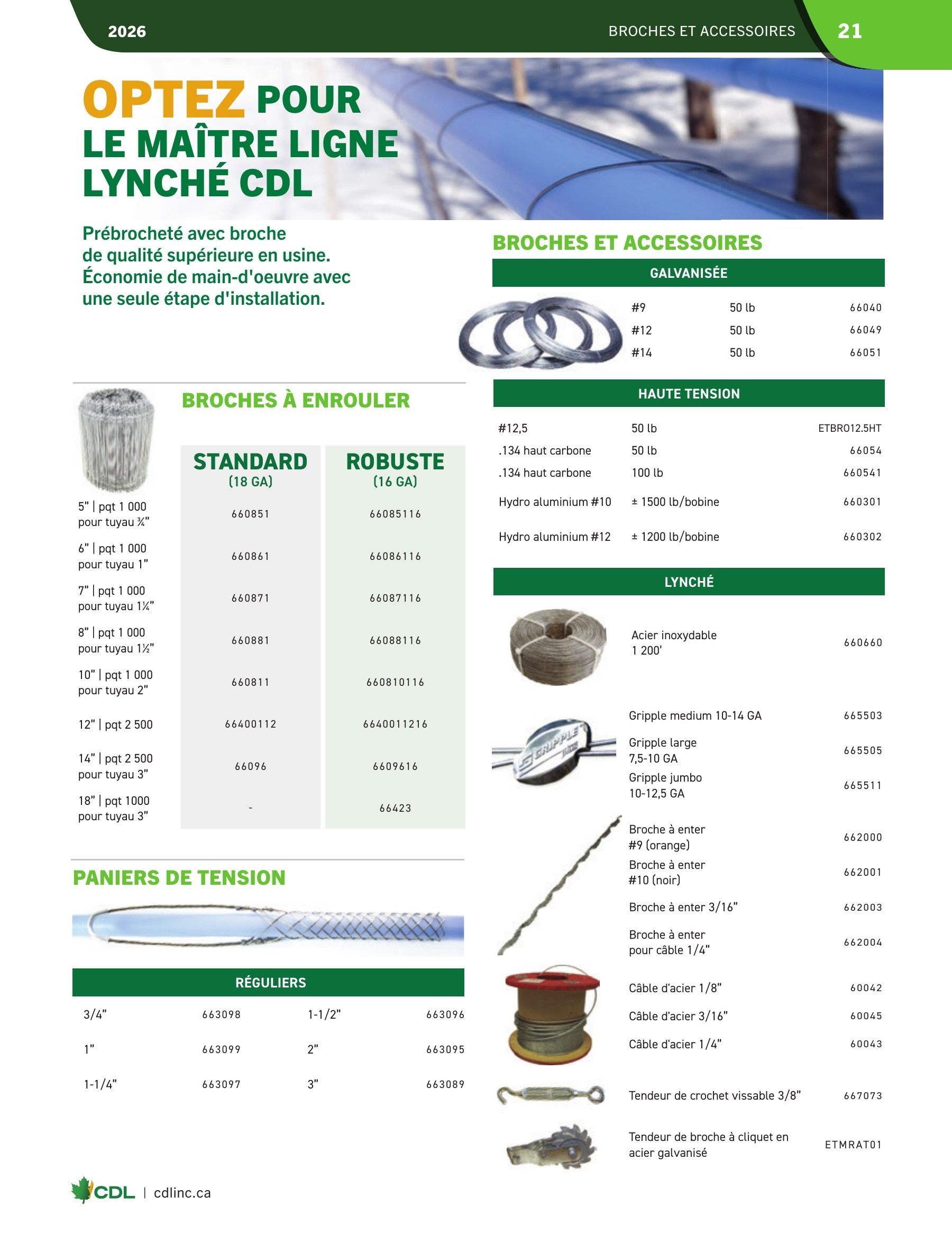 Les Équipements d'Érablière CDL Annual Maple Equipment Catalog Flyer January 1 - December 31, 2026