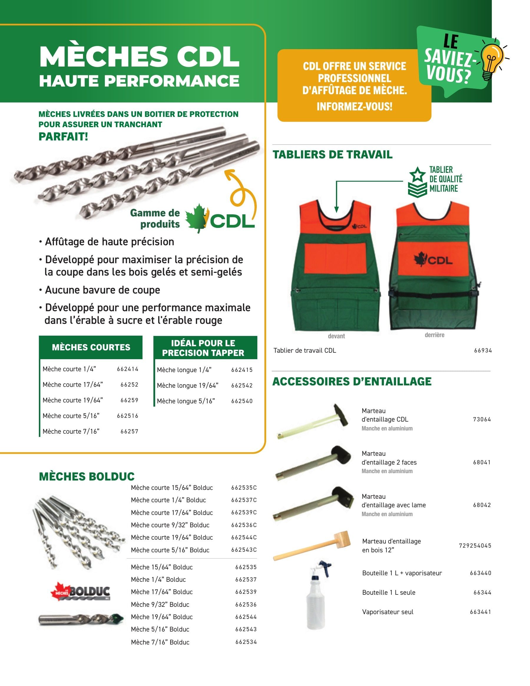 Les Équipements d'Érablière CDL Annual Maple Equipment Catalog Flyer January 1 - December 31, 2026