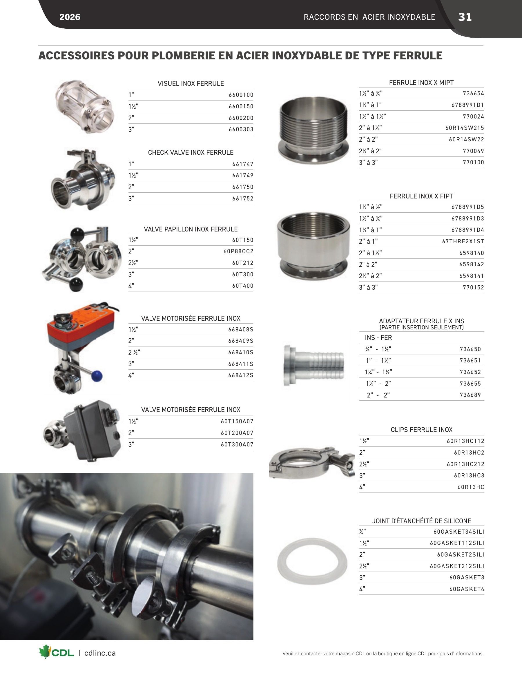 Les Équipements d'Érablière CDL Annual Maple Equipment Catalog Flyer January 1 - December 31, 2026