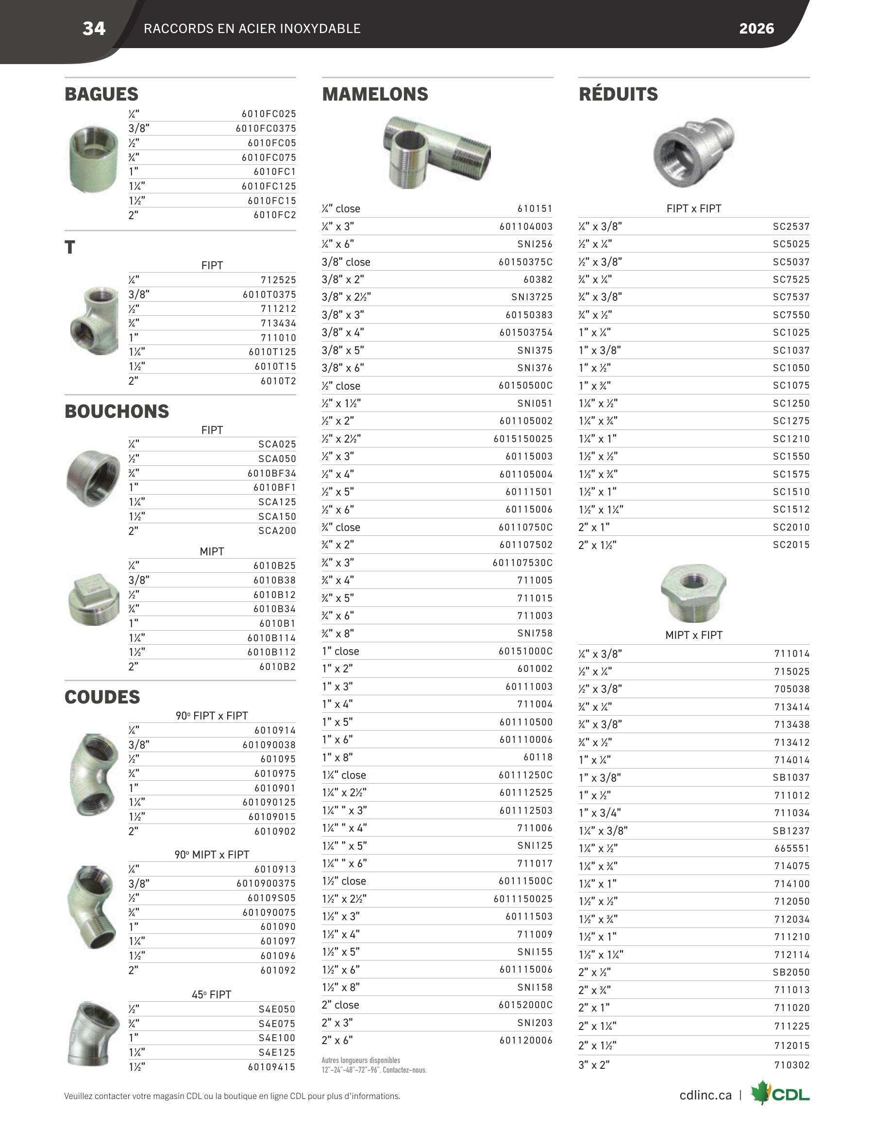 Les Équipements d'Érablière CDL Annual Maple Equipment Catalog Flyer January 1 - December 31, 2026