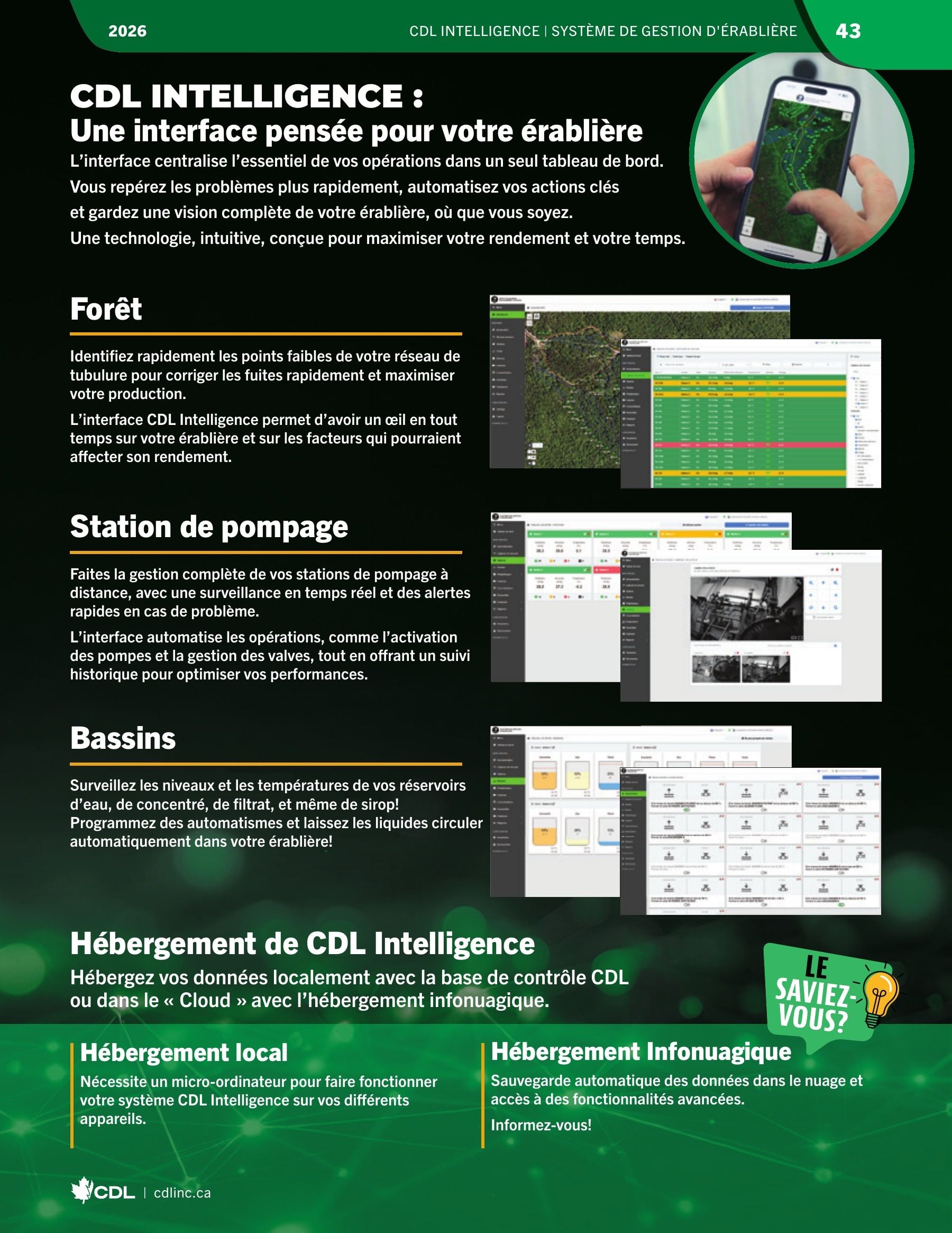 Les Équipements d'Érablière CDL Annual Maple Equipment Catalog Flyer January 1 - December 31, 2026