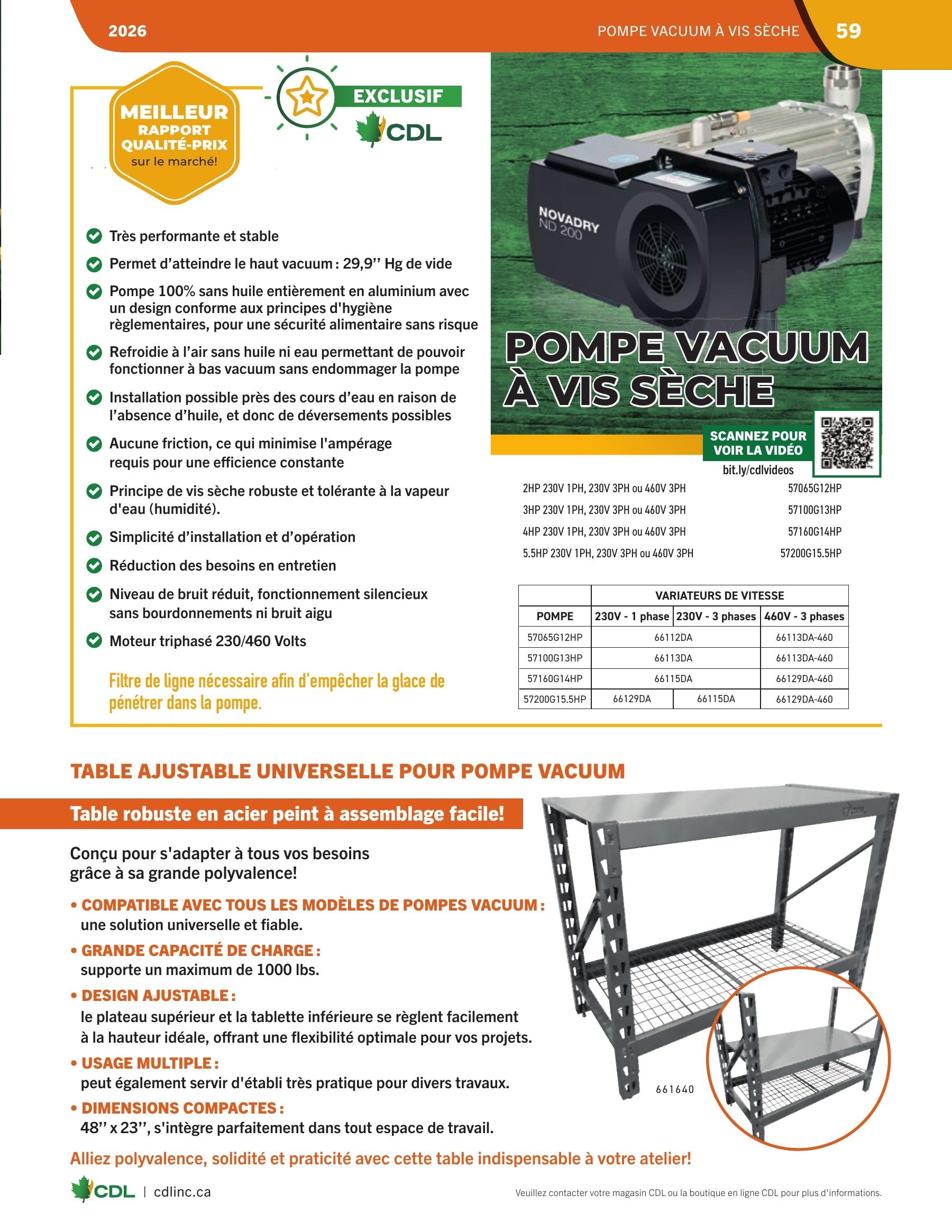 Les Équipements d'Érablière CDL Annual Maple Equipment Catalog Flyer January 1 - December 31, 2026