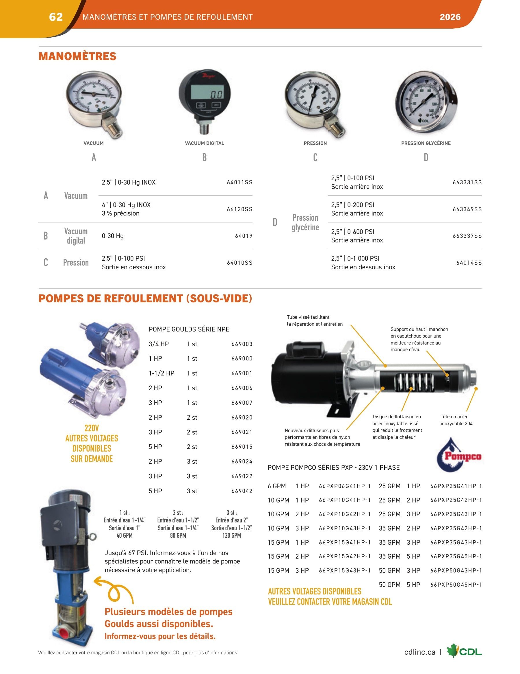 Les Équipements d'Érablière CDL Annual Maple Equipment Catalog Flyer January 1 - December 31, 2026