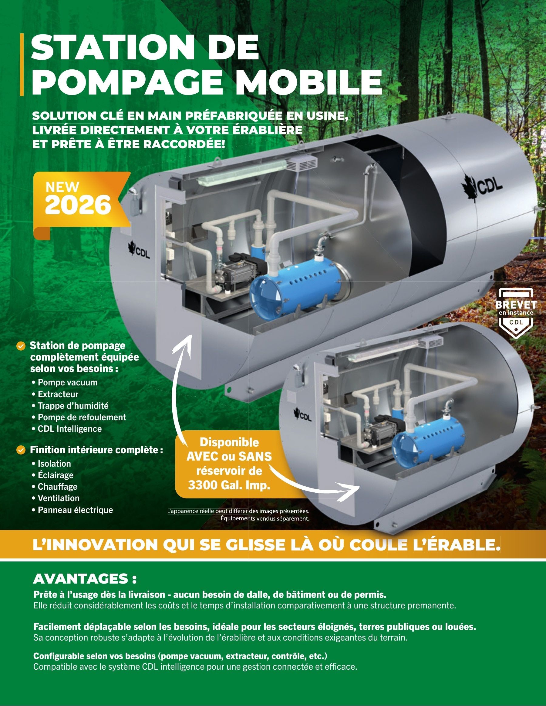 Les Équipements d'Érablière CDL Annual Maple Equipment Catalog Flyer January 1 - December 31, 2026