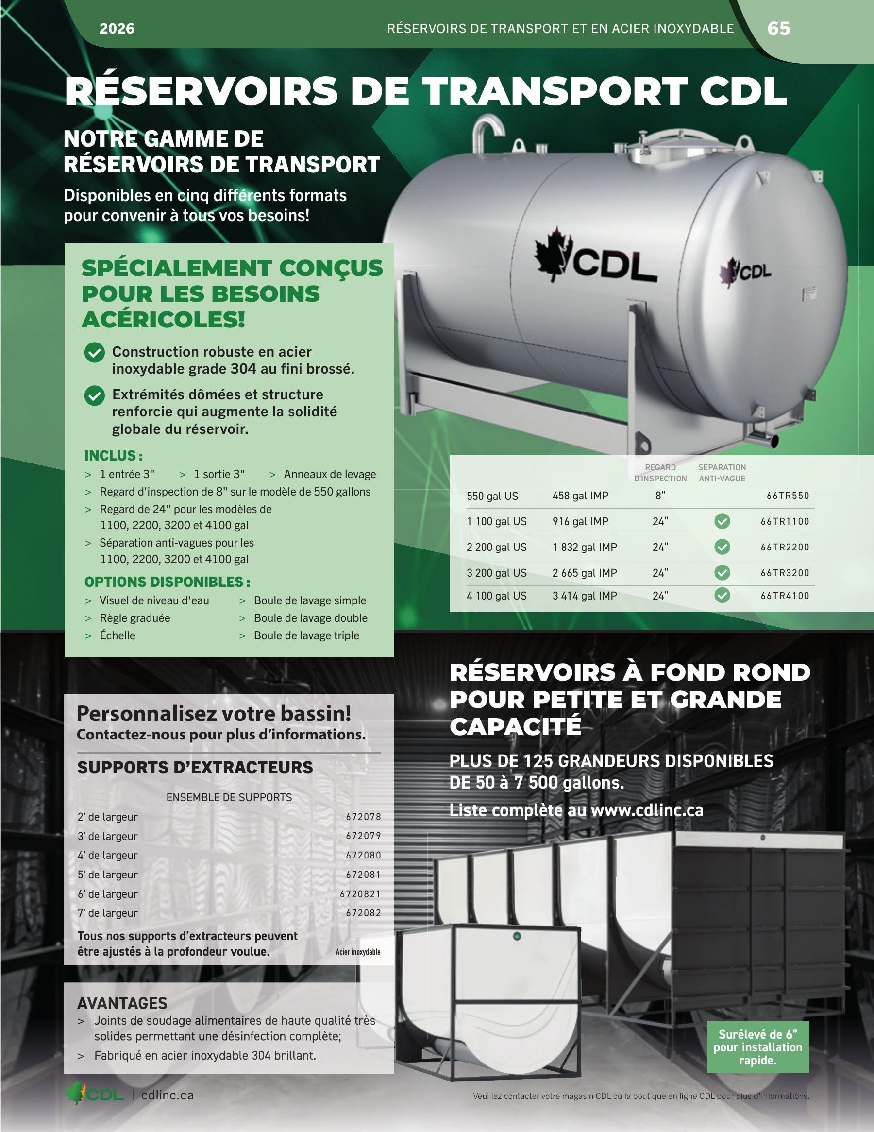Les Équipements d'Érablière CDL Annual Maple Equipment Catalog Flyer January 1 - December 31, 2026