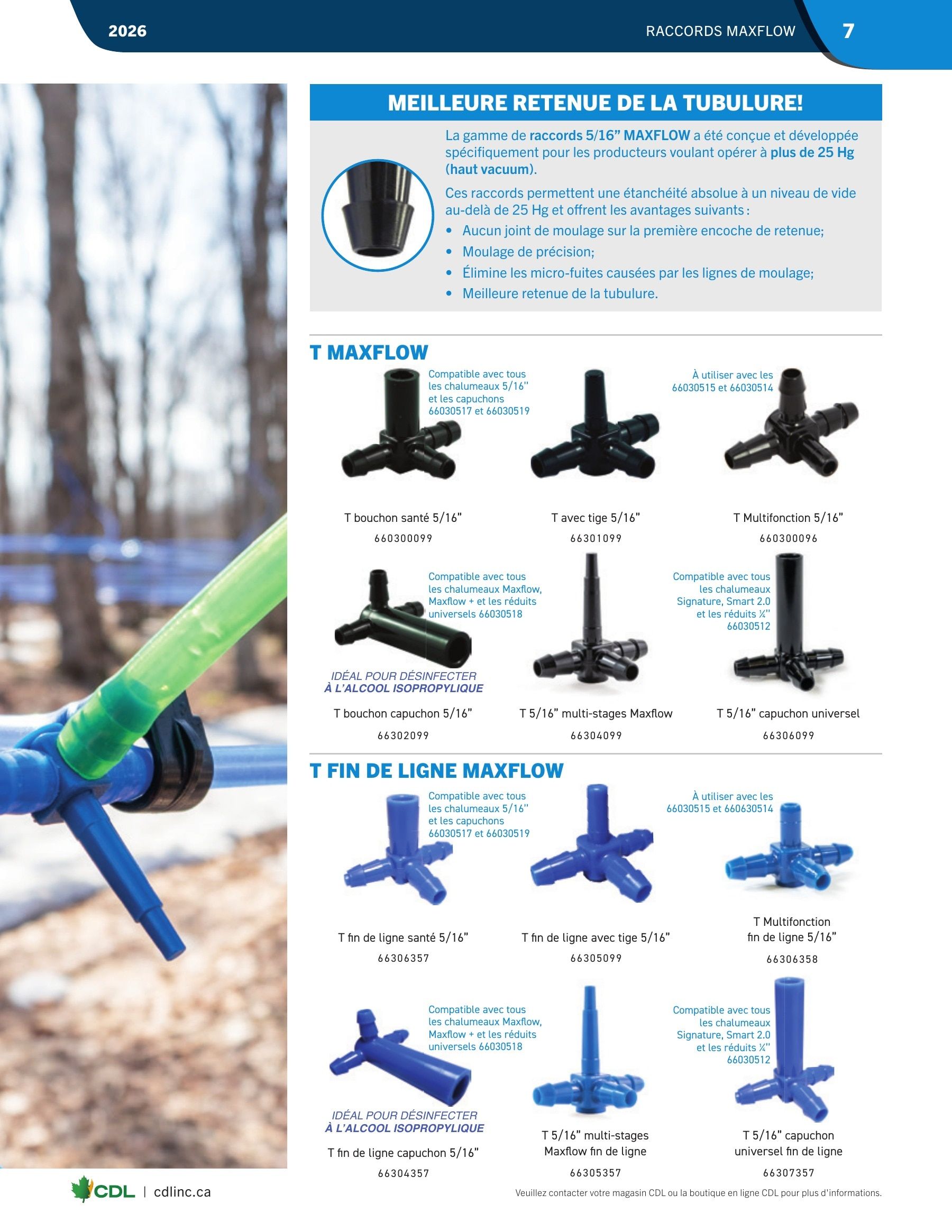 Les Équipements d'Érablière CDL Annual Maple Equipment Catalog Flyer January 1 - December 31, 2026