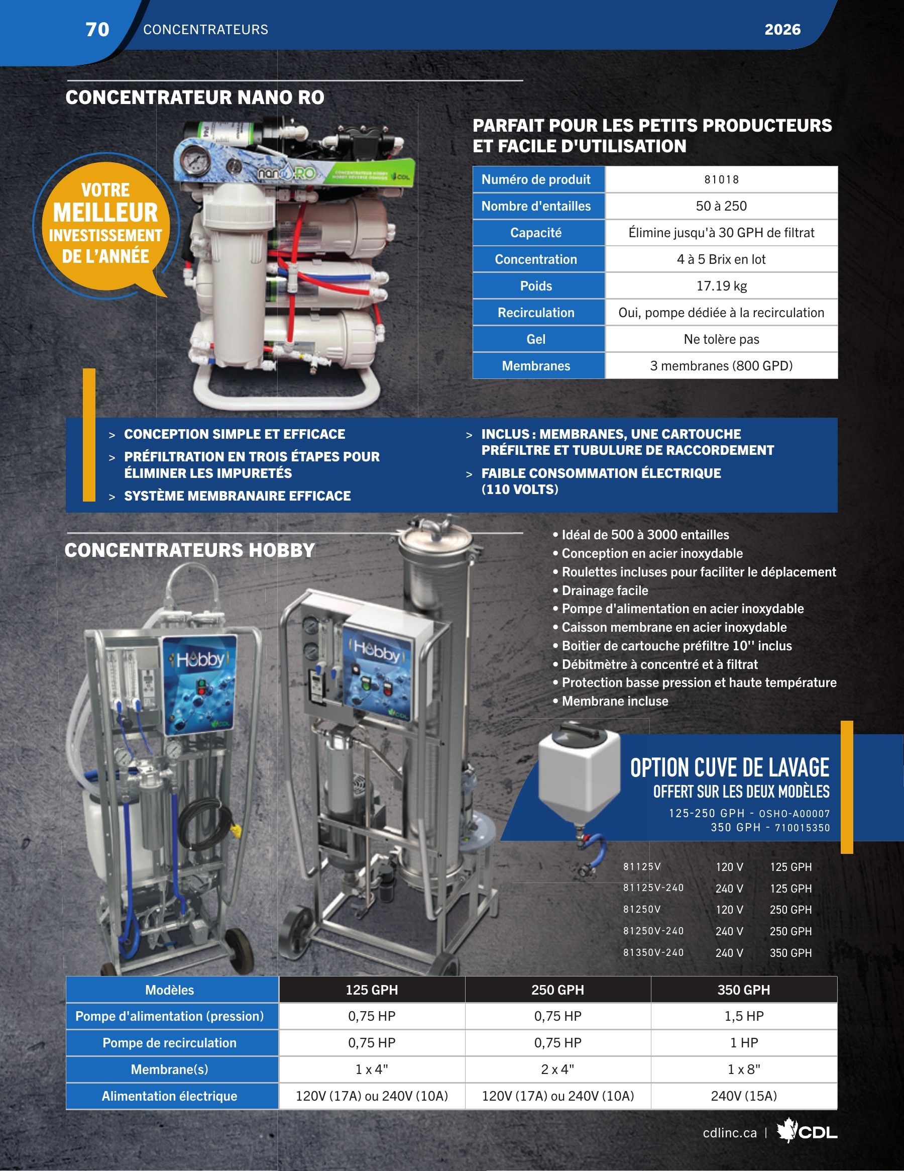 Les Équipements d'Érablière CDL Annual Maple Equipment Catalog Flyer January 1 - December 31, 2026