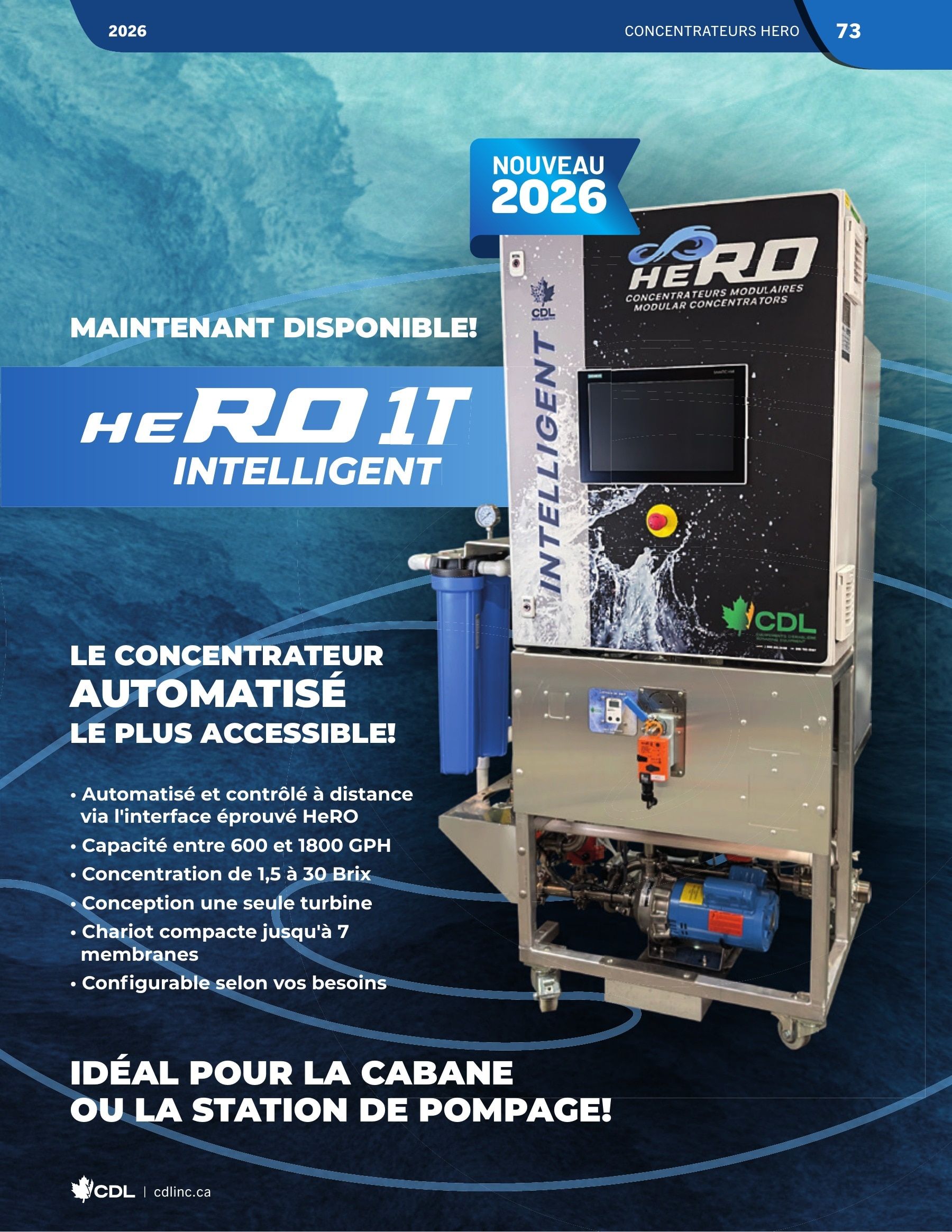 Les Équipements d'Érablière CDL Annual Maple Equipment Catalog Flyer January 1 - December 31, 2026