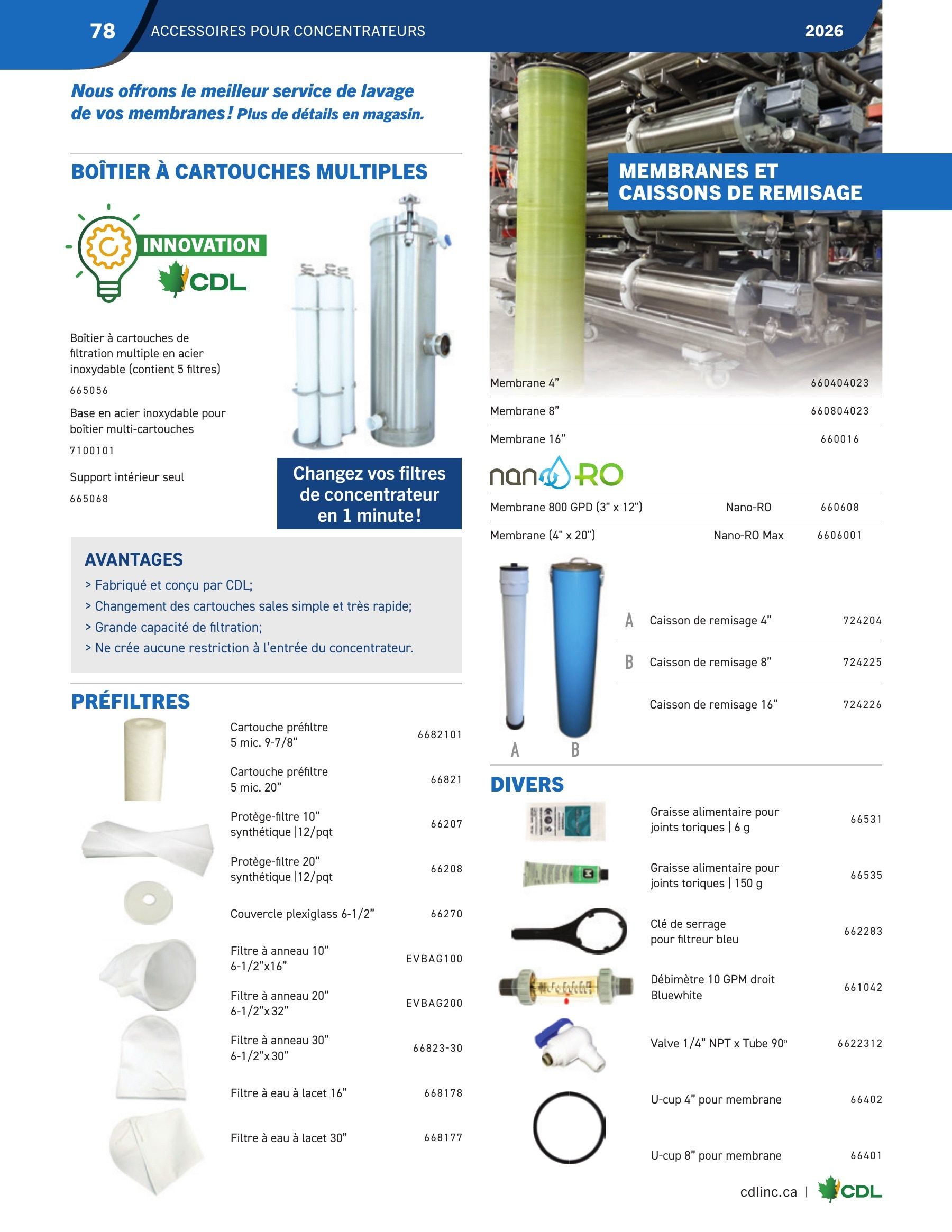 Les Équipements d'Érablière CDL Annual Maple Equipment Catalog Flyer January 1 - December 31, 2026