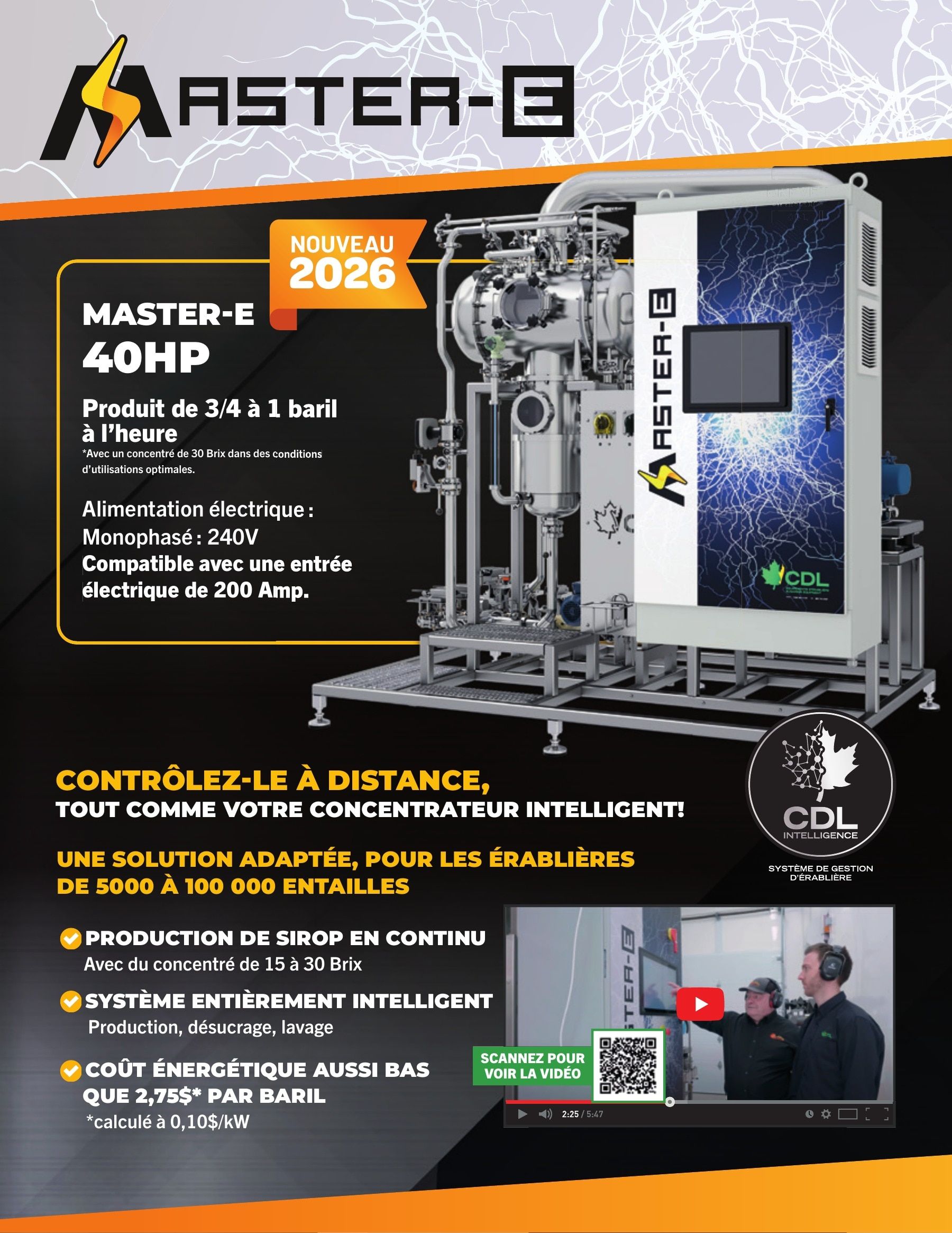 Les Équipements d'Érablière CDL Annual Maple Equipment Catalog Flyer January 1 - December 31, 2026