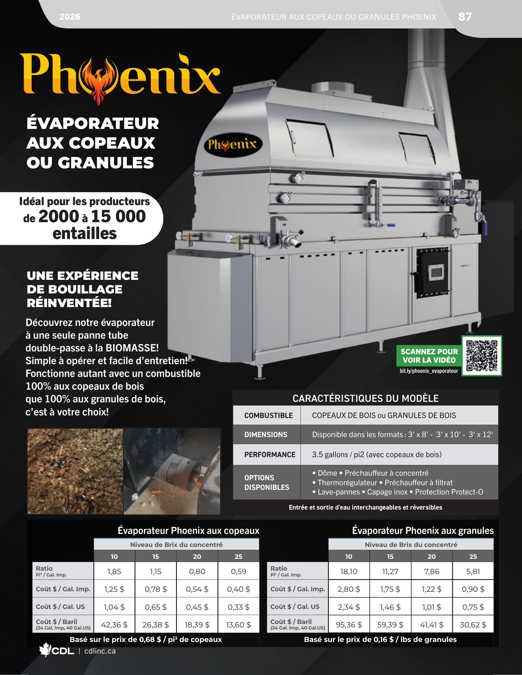 Les Équipements d'Érablière CDL Annual Maple Equipment Catalog Flyer January 1 - December 31, 2026