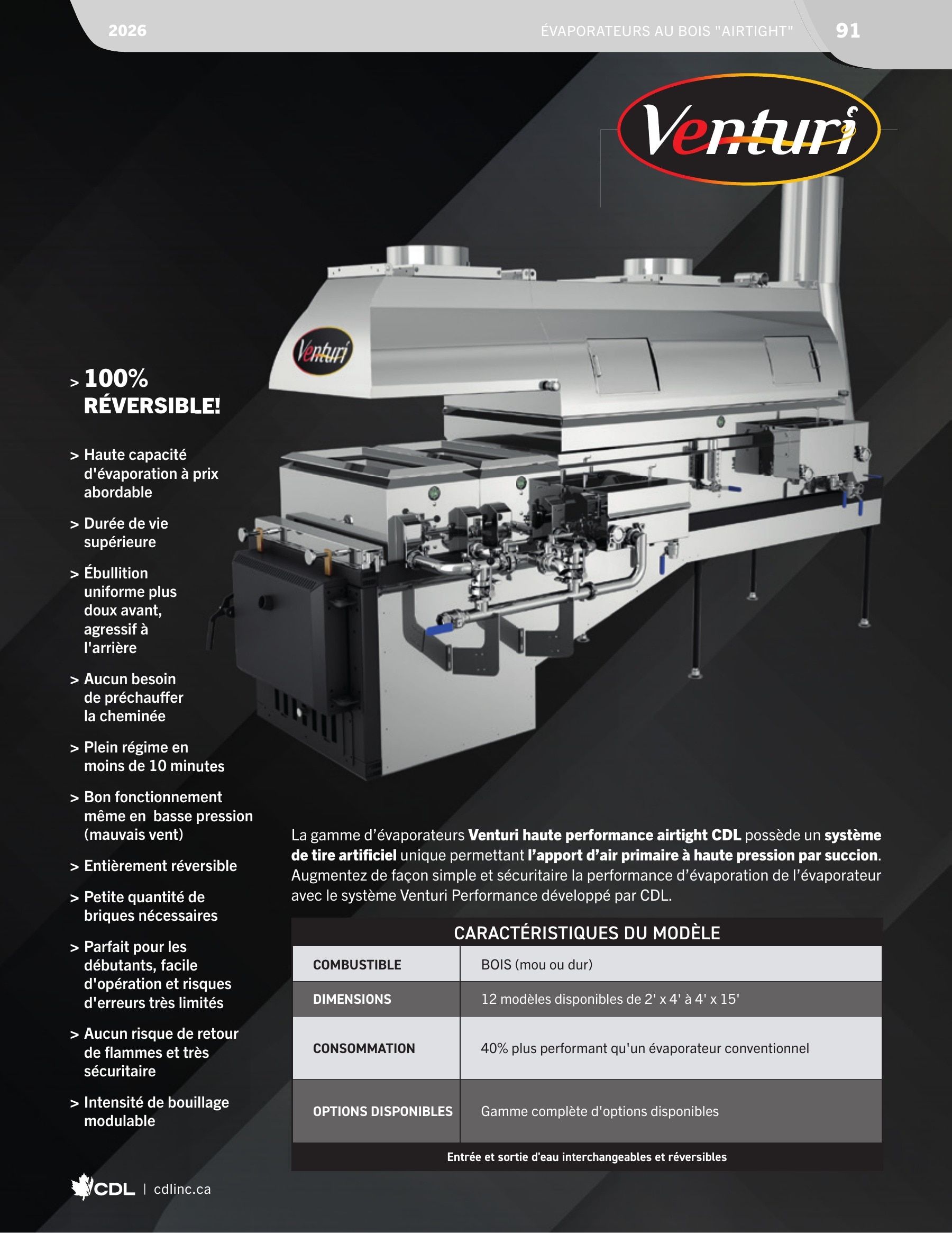 Les Équipements d'Érablière CDL Annual Maple Equipment Catalog Flyer January 1 - December 31, 2026