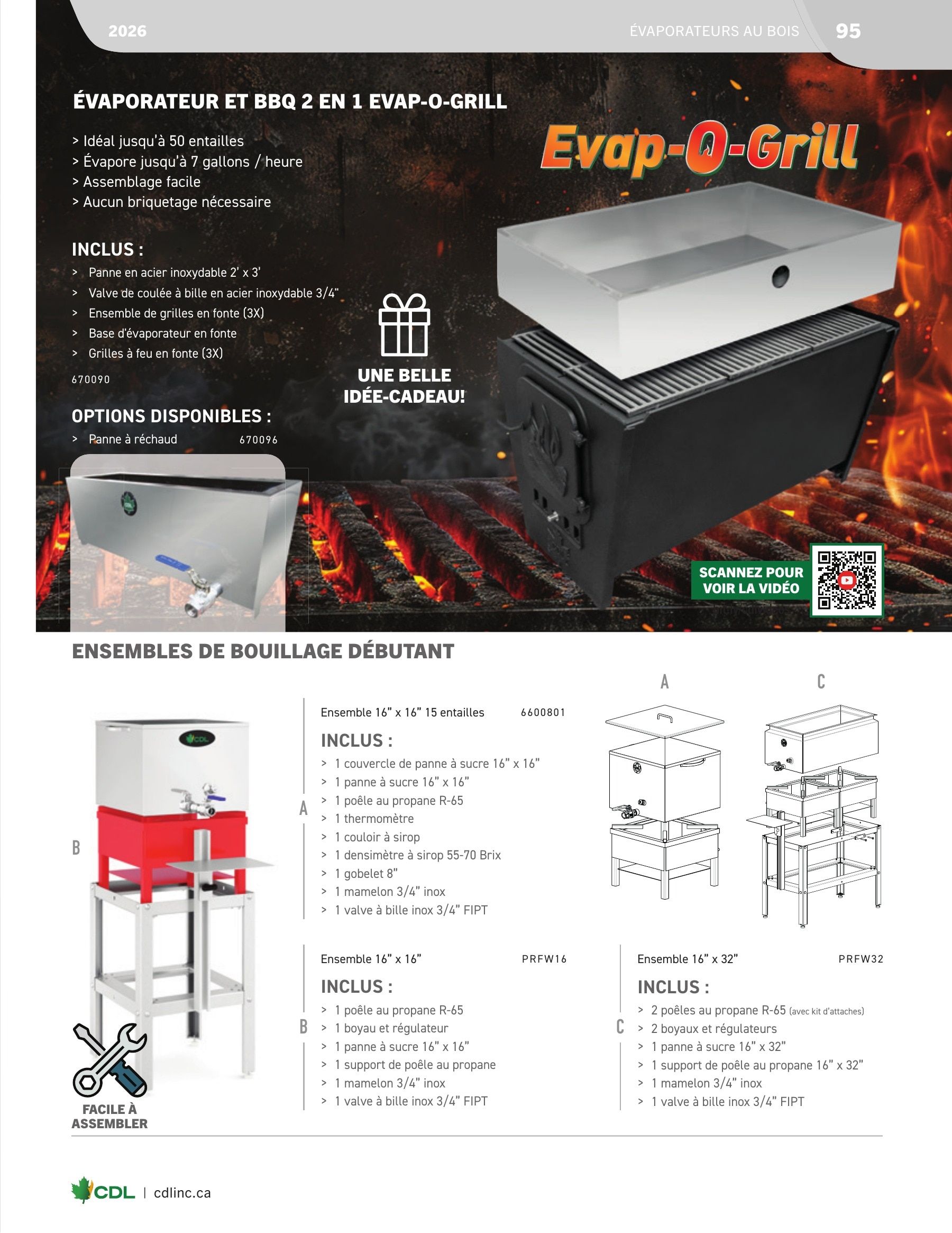 Les Équipements d'Érablière CDL Annual Maple Equipment Catalog Flyer January 1 - December 31, 2026