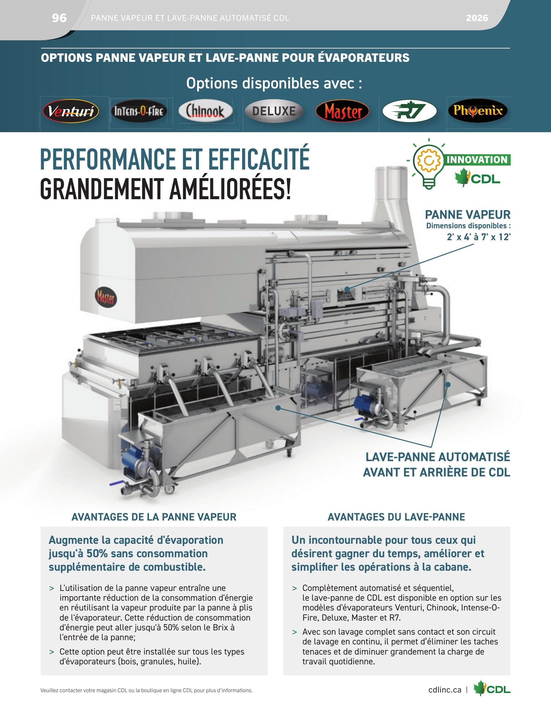 Les Équipements d'Érablière CDL Annual Maple Equipment Catalog Flyer January 1 - December 31, 2026