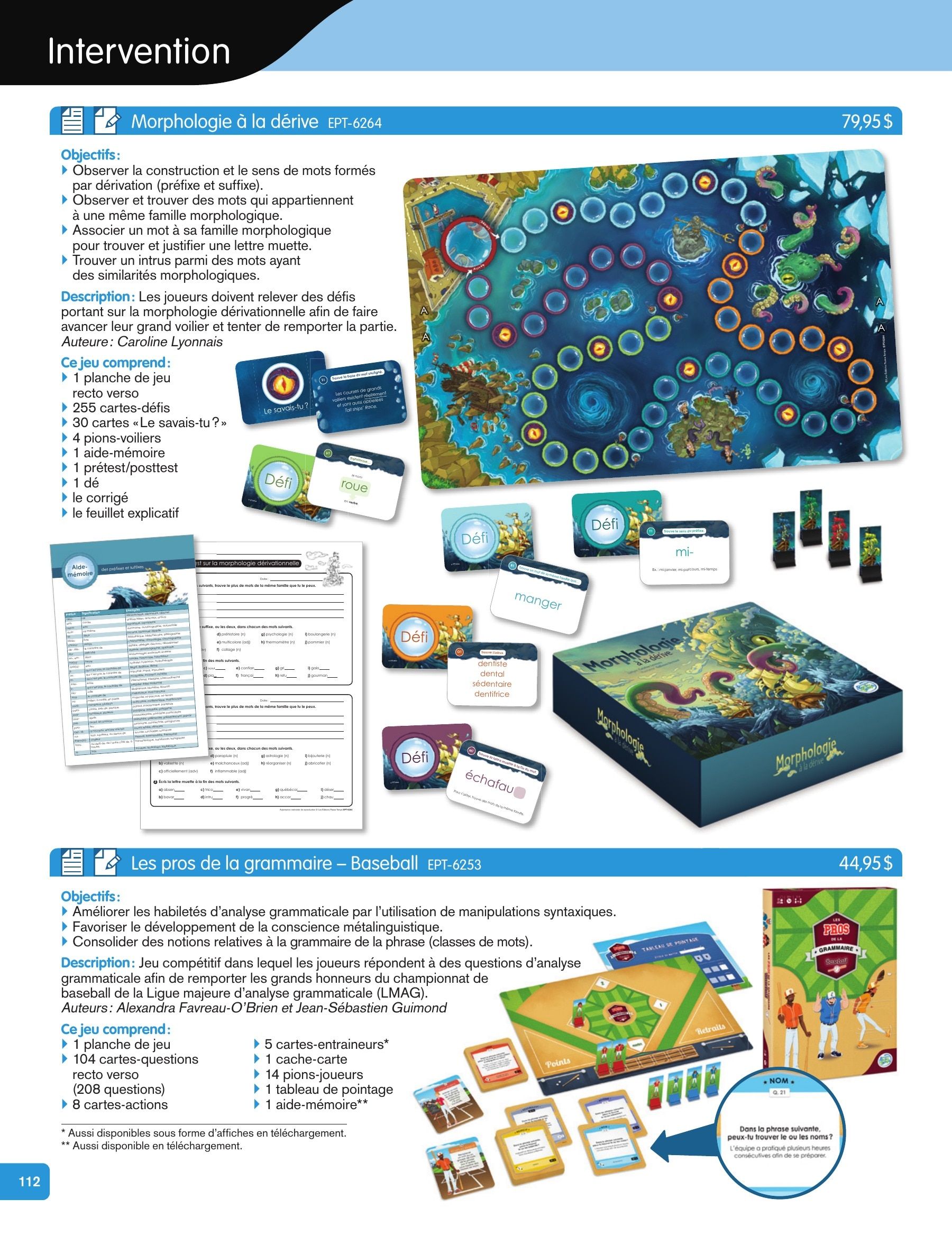 Les Éditions Passe-Temps Educational Products Catalog Flyer April 1, 2026 - June 30, 2027