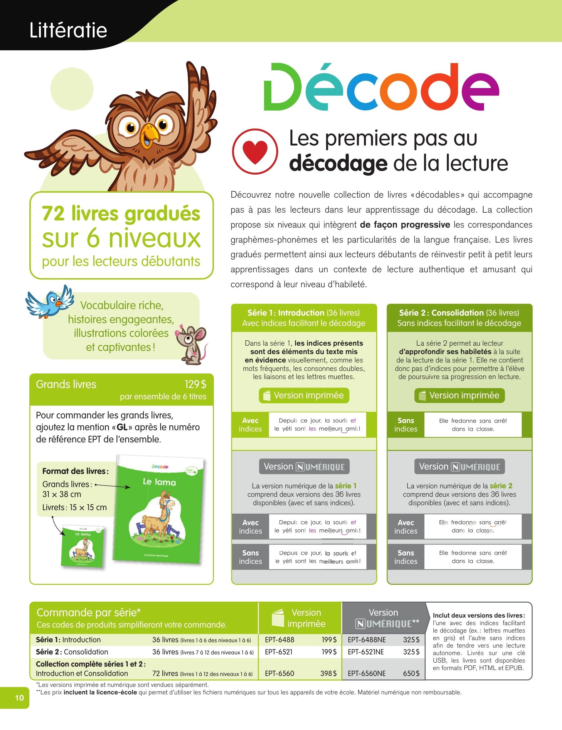 Les Éditions Passe-Temps Educational Products Catalog Flyer April 1, 2026 - June 30, 2027