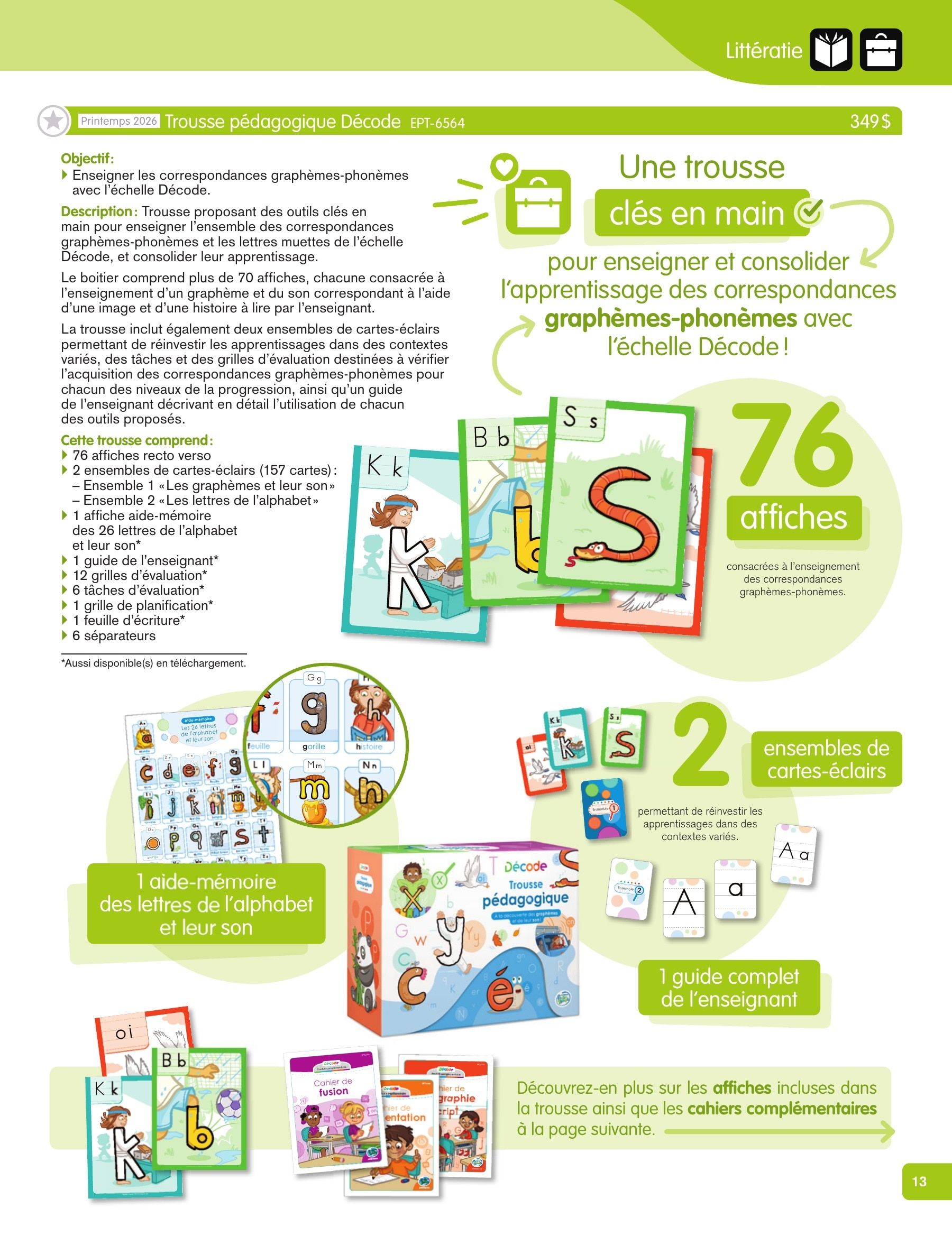 Les Éditions Passe-Temps Educational Products Catalog Flyer April 1, 2026 - June 30, 2027
