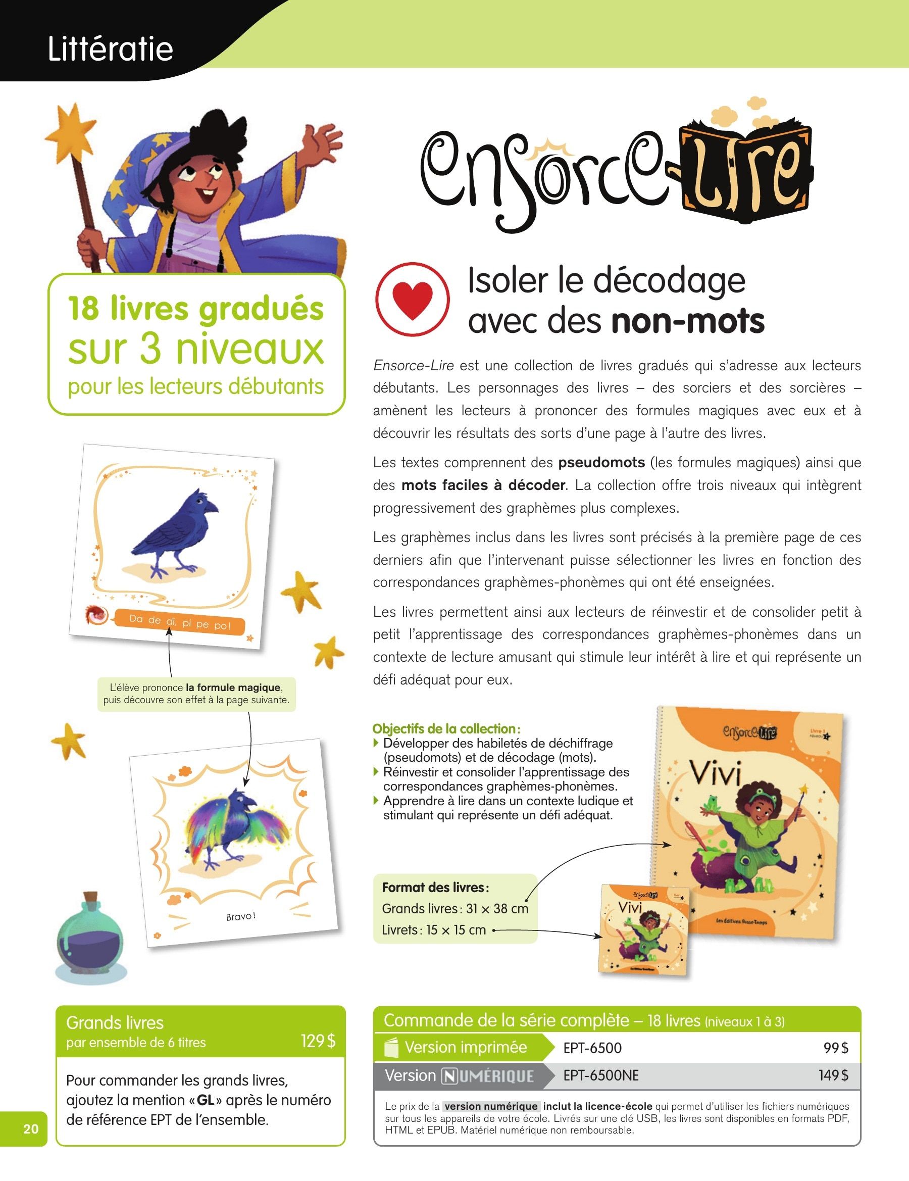 Les Éditions Passe-Temps Educational Products Catalog Flyer April 1, 2026 - June 30, 2027
