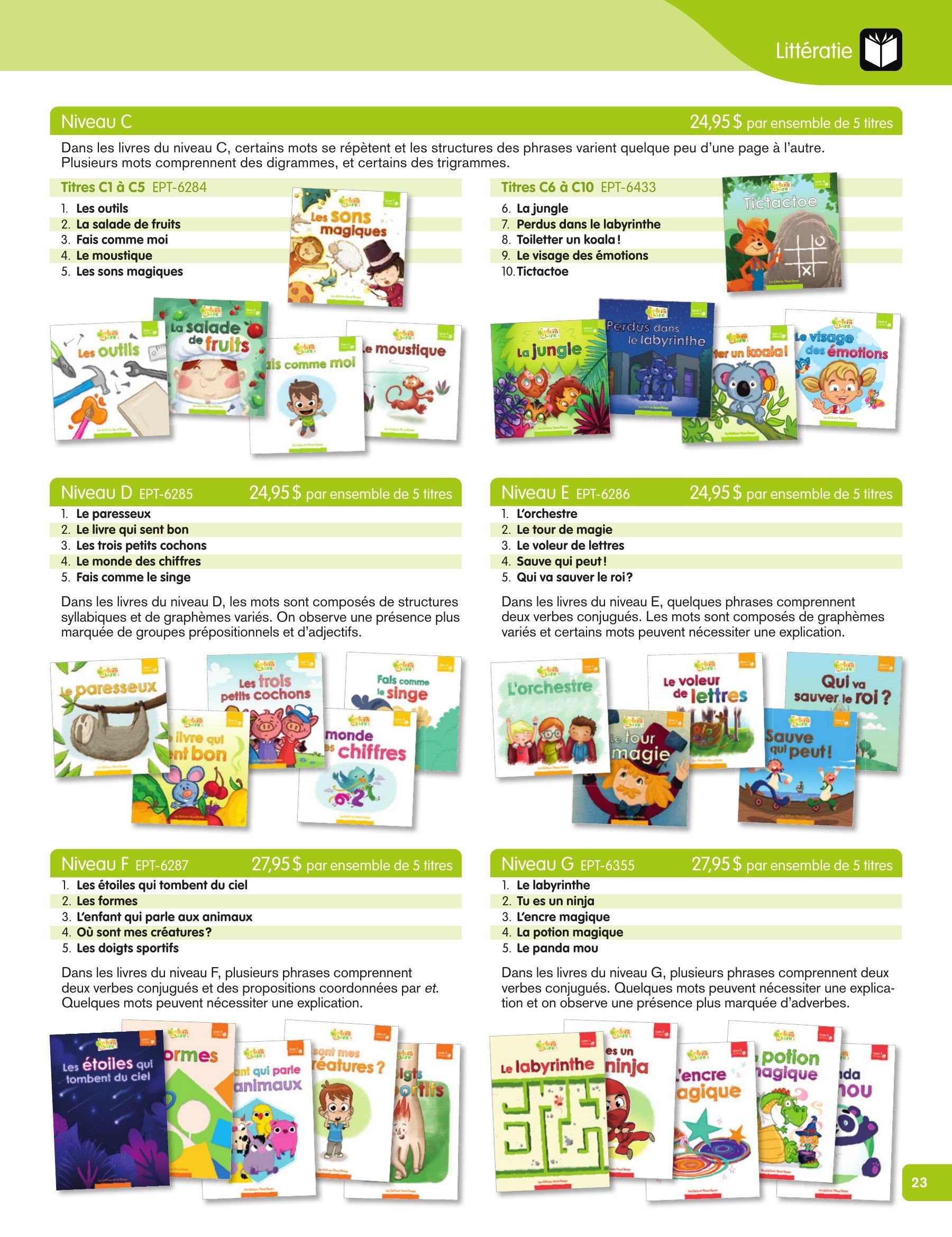 Les Éditions Passe-Temps Educational Products Catalog Flyer April 1, 2026 - June 30, 2027