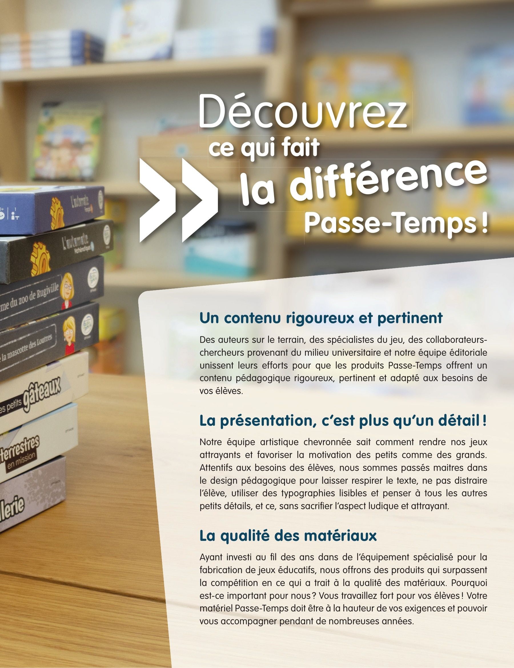Les Éditions Passe-Temps Educational Products Catalog Flyer April 1, 2026 - June 30, 2027