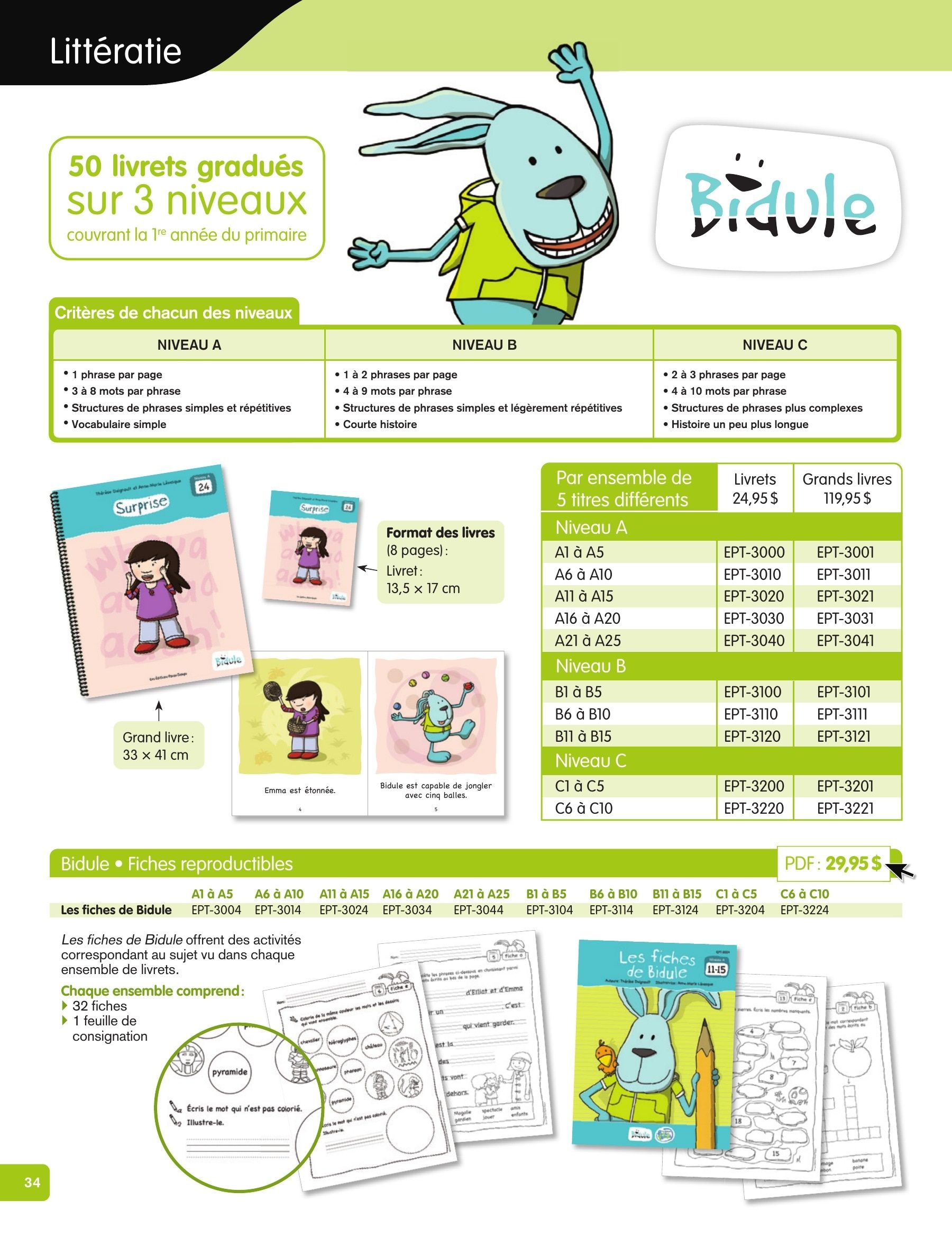Les Éditions Passe-Temps Educational Products Catalog Flyer April 1, 2026 - June 30, 2027