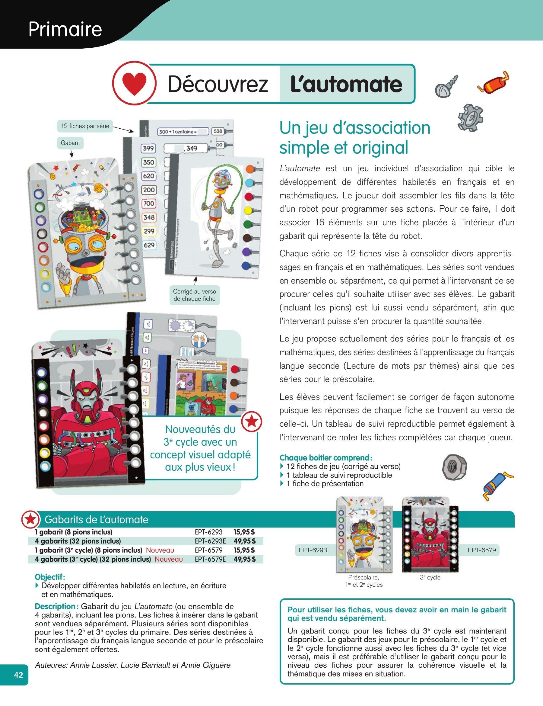 Les Éditions Passe-Temps Educational Products Catalog Flyer April 1, 2026 - June 30, 2027