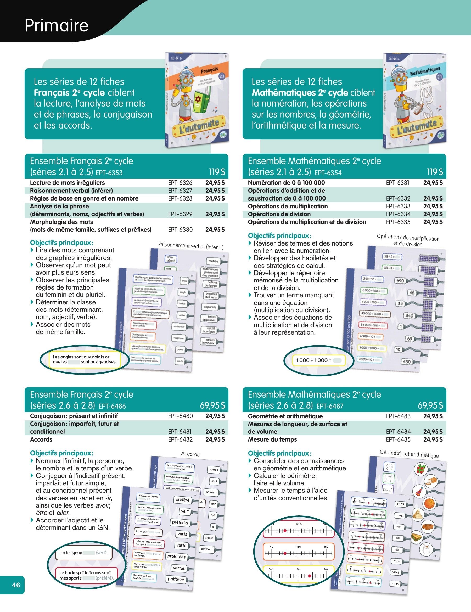 Les Éditions Passe-Temps Educational Products Catalog Flyer April 1, 2026 - June 30, 2027
