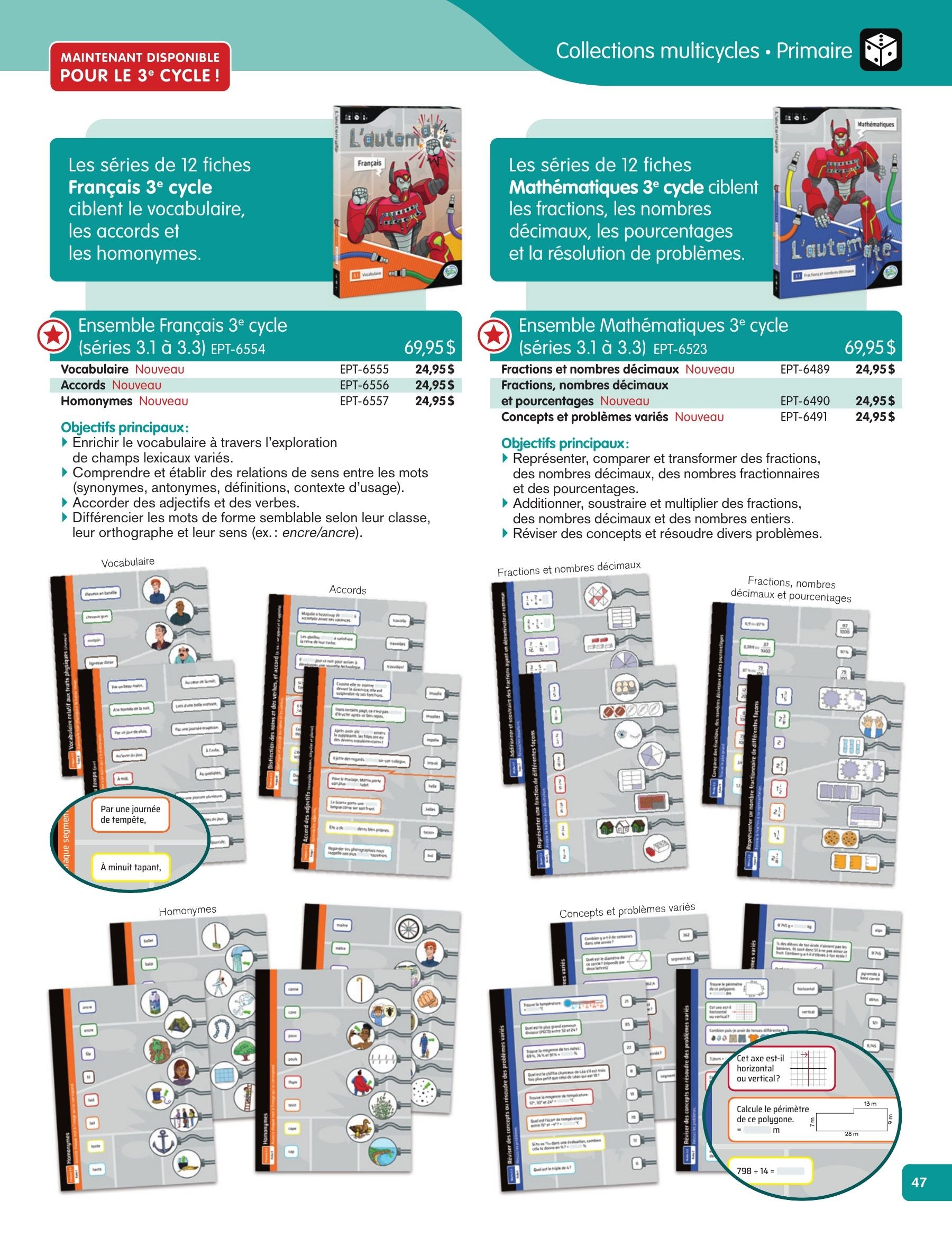 Les Éditions Passe-Temps Educational Products Catalog Flyer April 1, 2026 - June 30, 2027