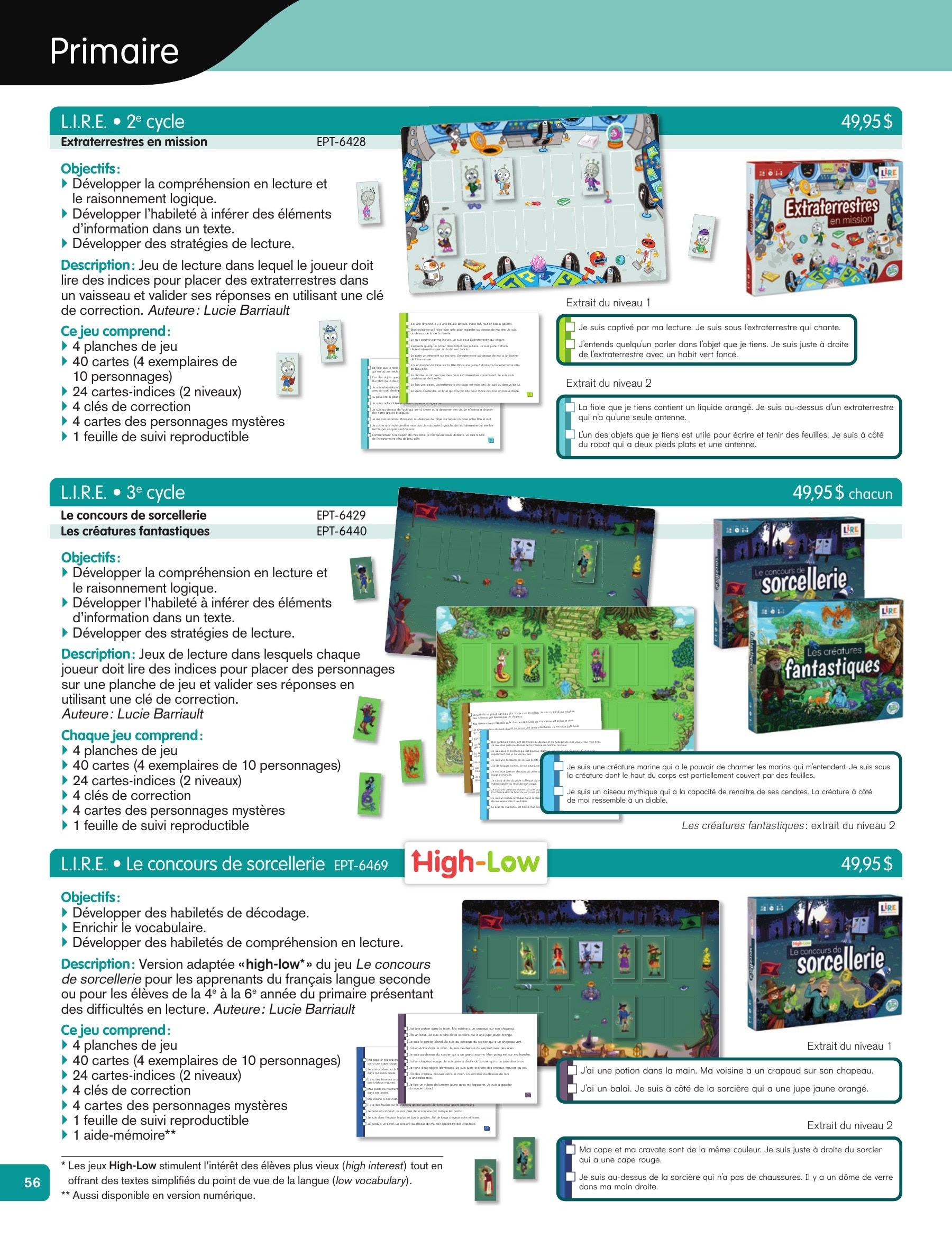 Les Éditions Passe-Temps Educational Products Catalog Flyer April 1, 2026 - June 30, 2027