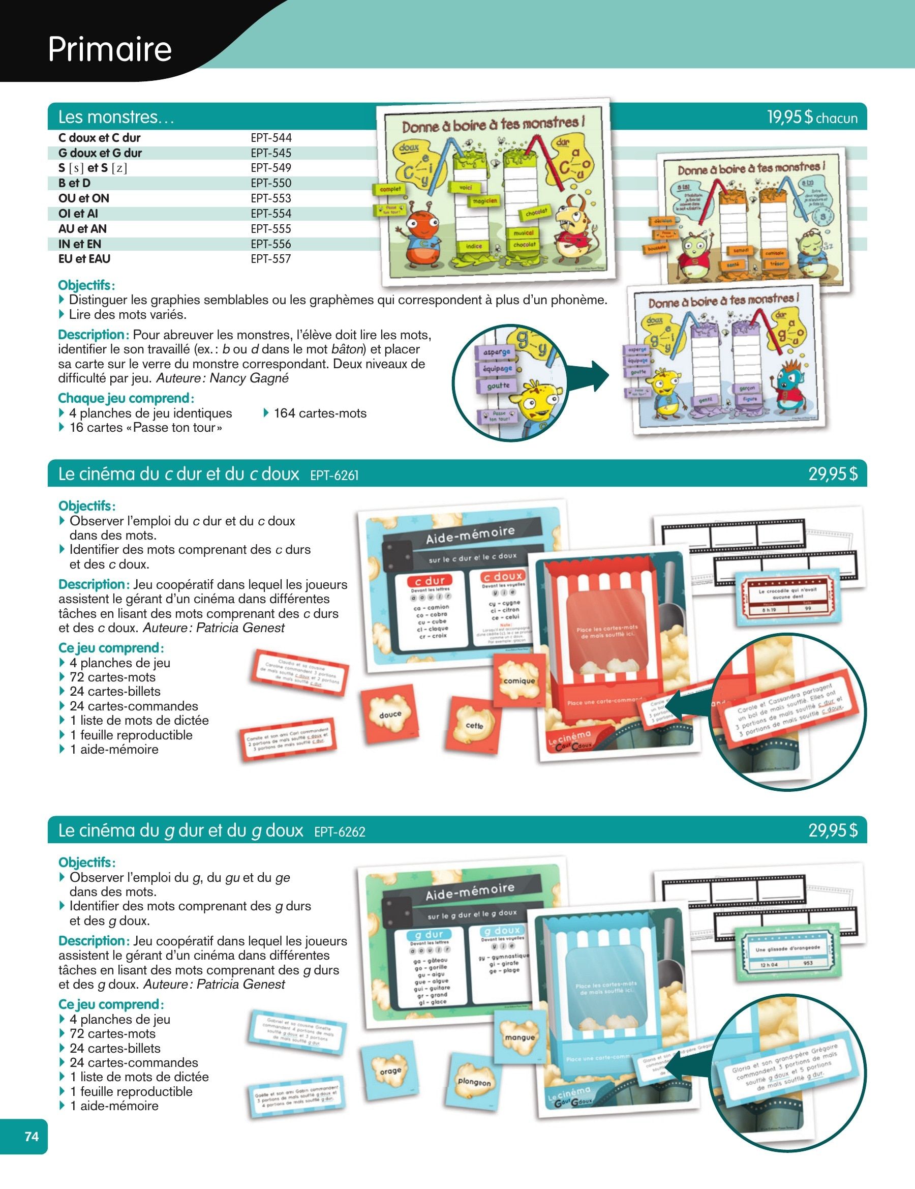 Les Éditions Passe-Temps Educational Products Catalog Flyer April 1, 2026 - June 30, 2027