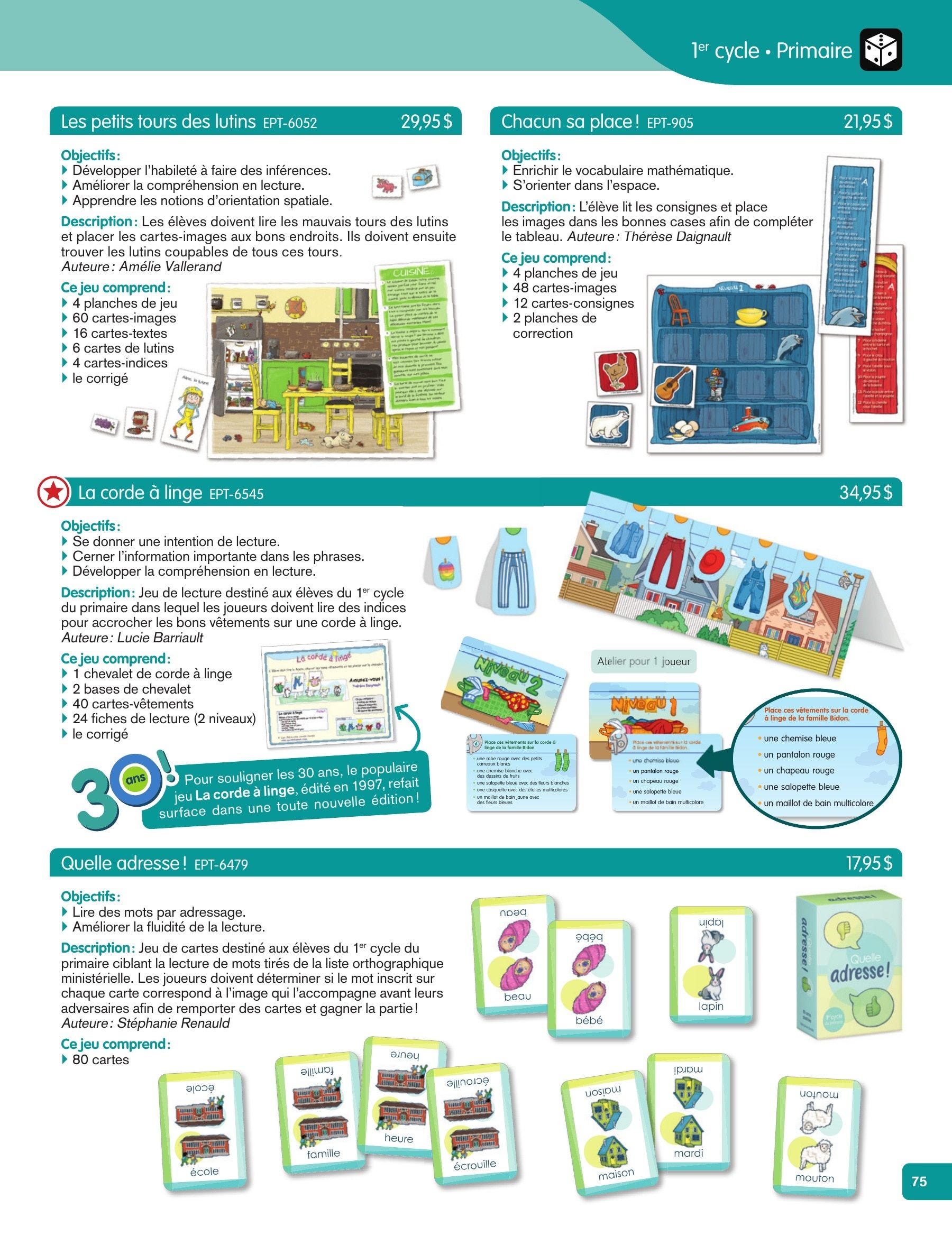 Les Éditions Passe-Temps Educational Products Catalog Flyer April 1, 2026 - June 30, 2027