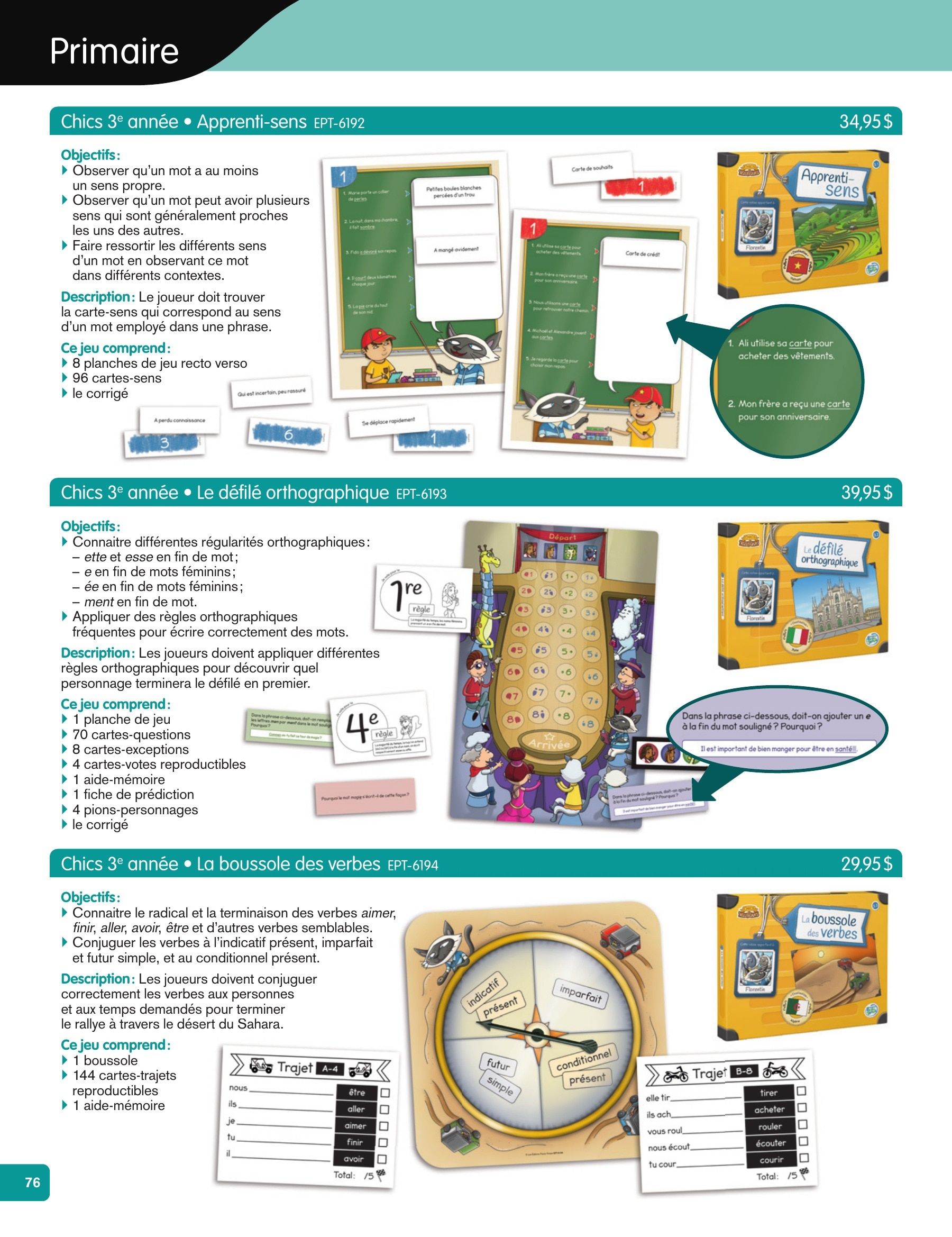 Les Éditions Passe-Temps Educational Products Catalog Flyer April 1, 2026 - June 30, 2027