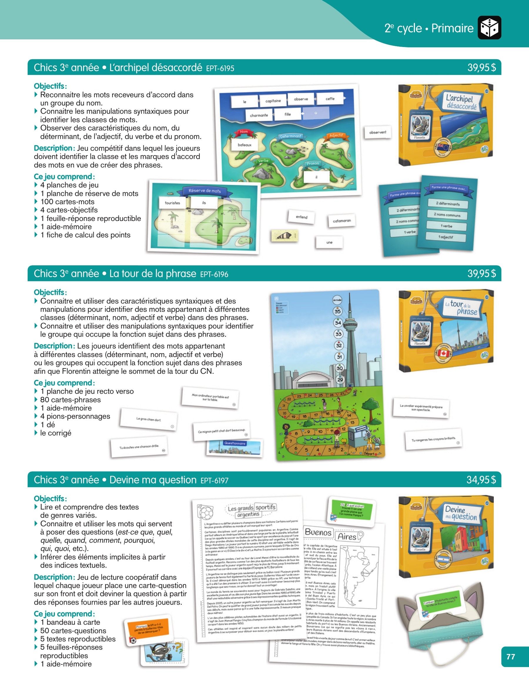 Les Éditions Passe-Temps Educational Products Catalog Flyer April 1, 2026 - June 30, 2027