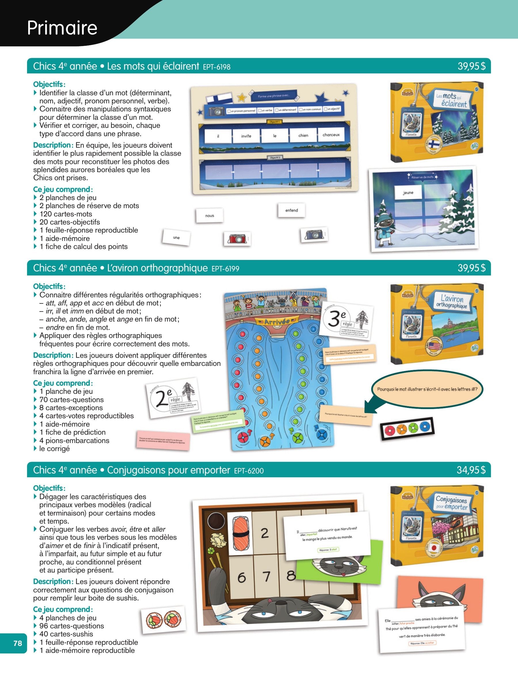 Les Éditions Passe-Temps Educational Products Catalog Flyer April 1, 2026 - June 30, 2027