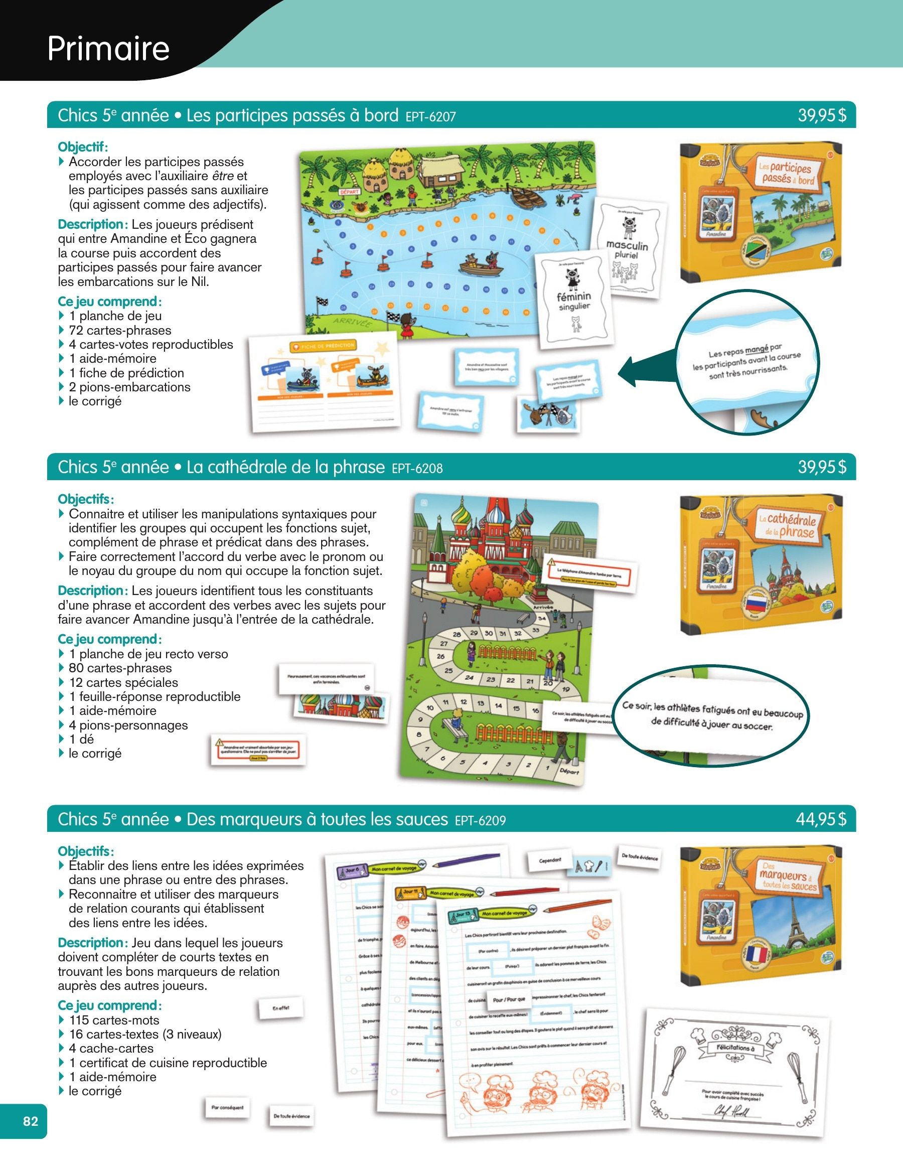 Les Éditions Passe-Temps Educational Products Catalog Flyer April 1, 2026 - June 30, 2027