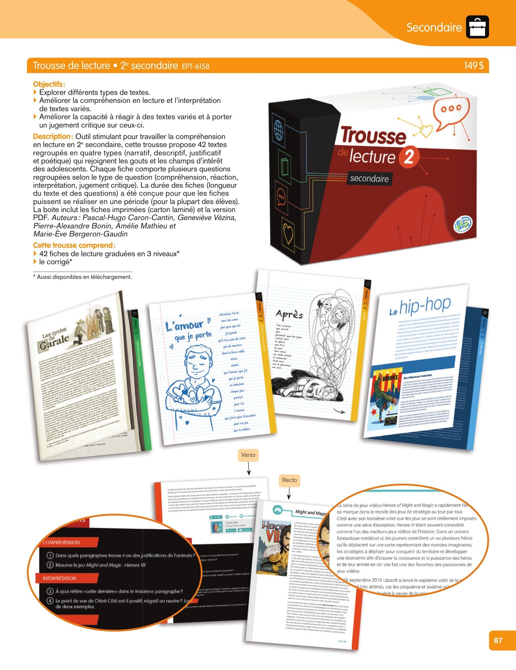 Les Éditions Passe-Temps Educational Products Catalog Flyer April 1, 2026 - June 30, 2027