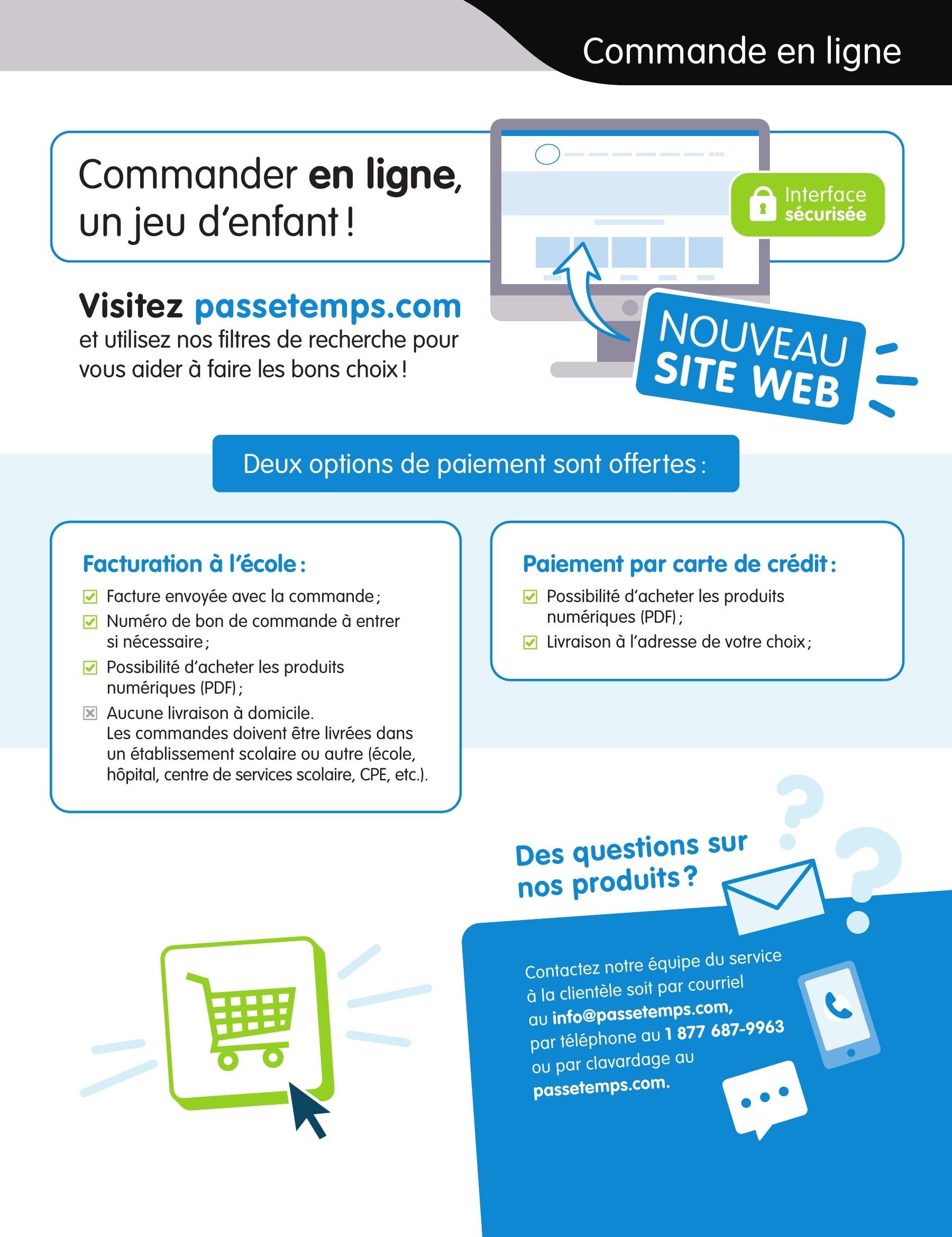 Les Éditions Passe-Temps Educational Products Catalog Flyer April 1, 2026 - June 30, 2027
