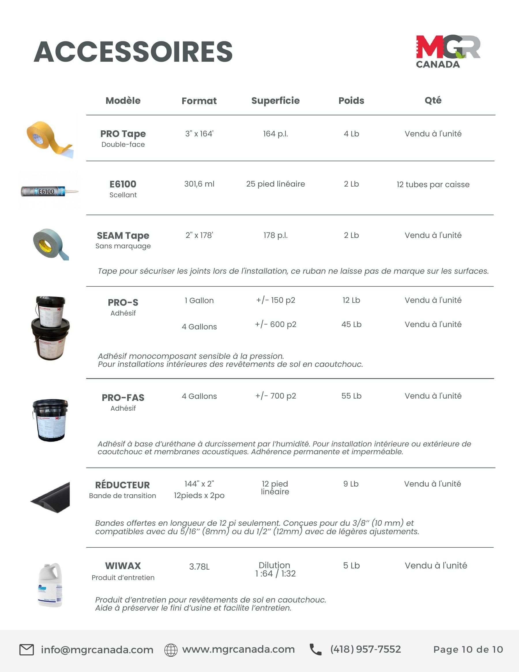 MGR Canada Annual Product Catalog Flyer January 1 - December 31, 2026