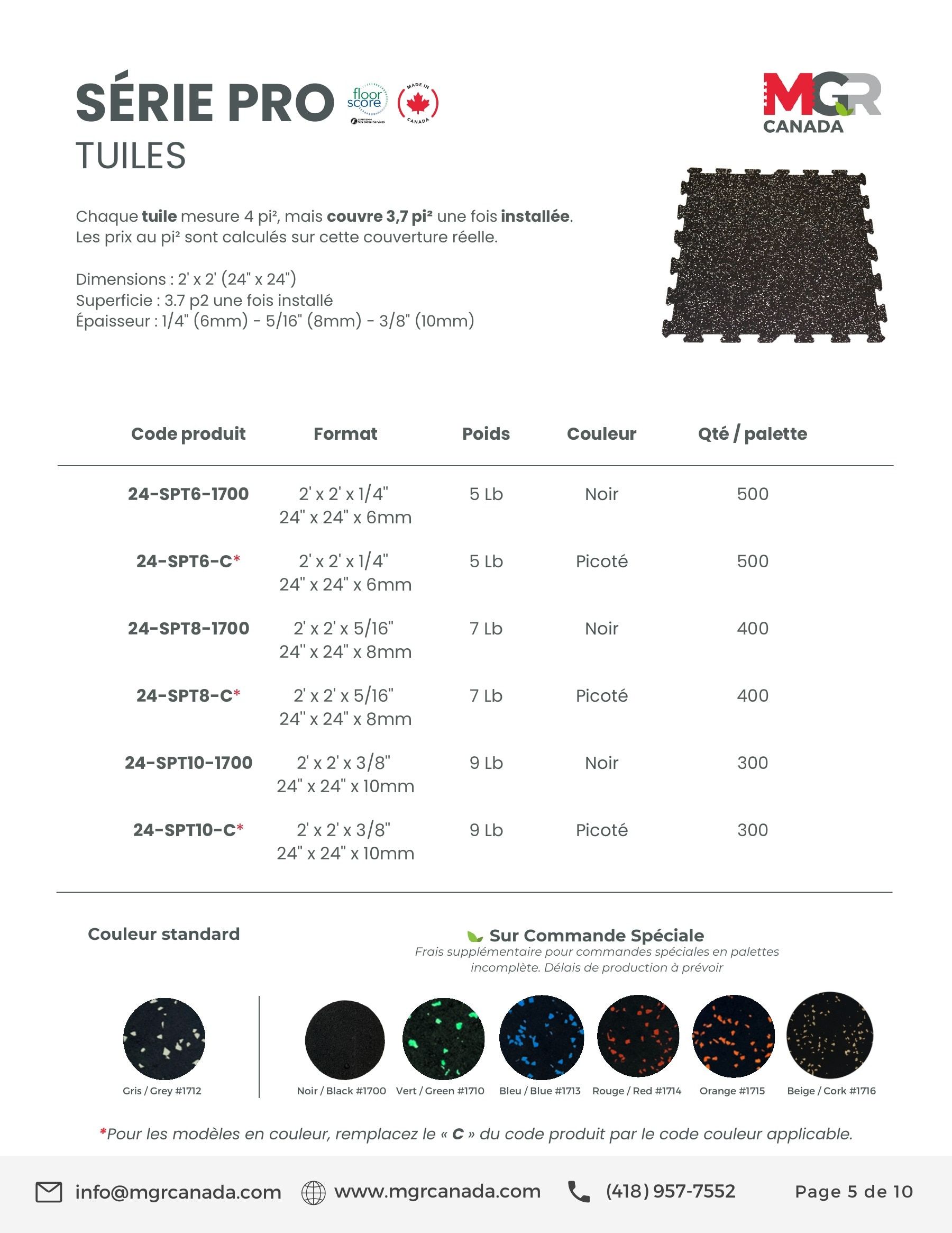 MGR Canada Annual Product Catalog Flyer January 1 - December 31, 2026