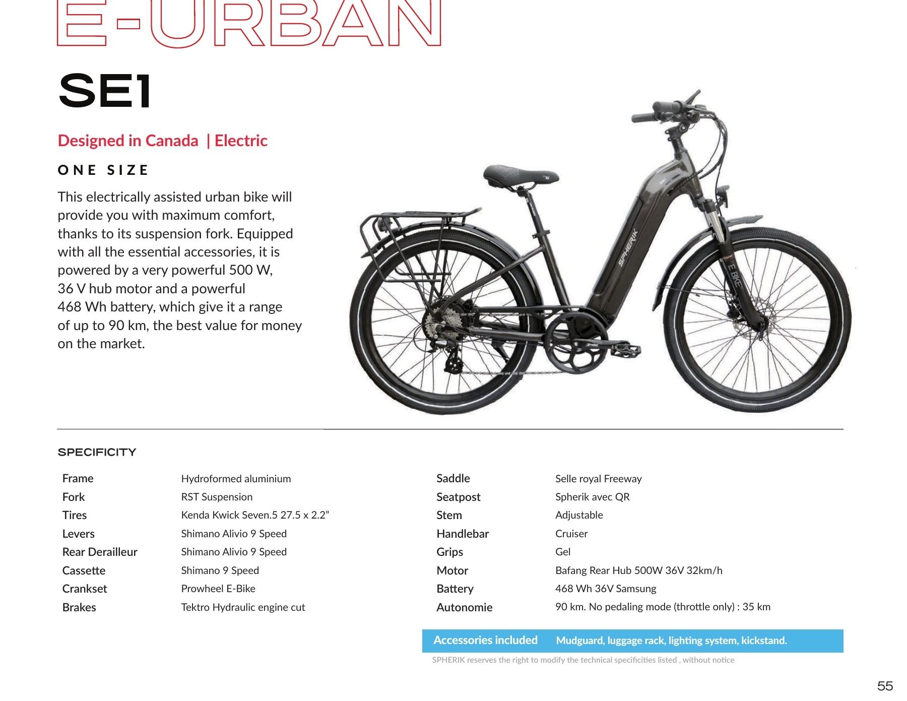 Spherik Bike (QC) Annual Bicycle Catalog Flyer January 1 - December 31, 2026