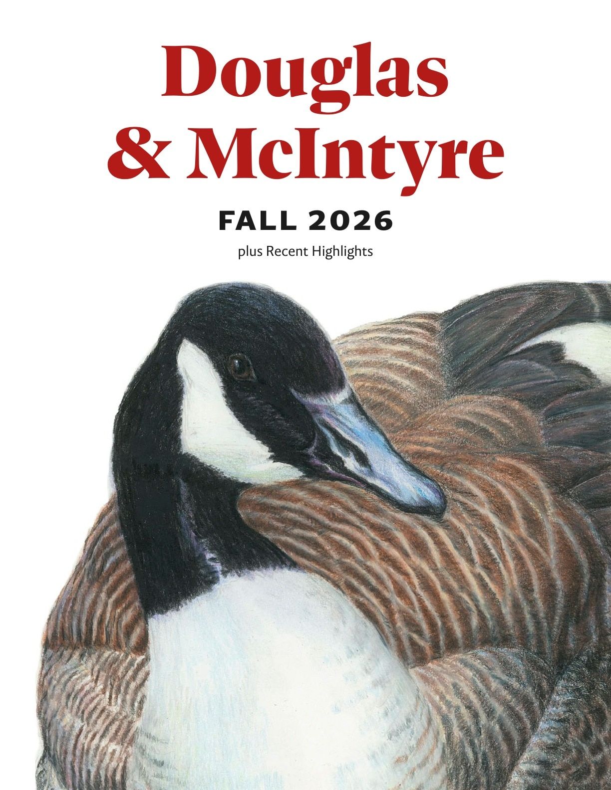 Harbour Publishing Douglas & McIntyre Fall 2026 Catalogue Flyer January 1 - December 31, 2026