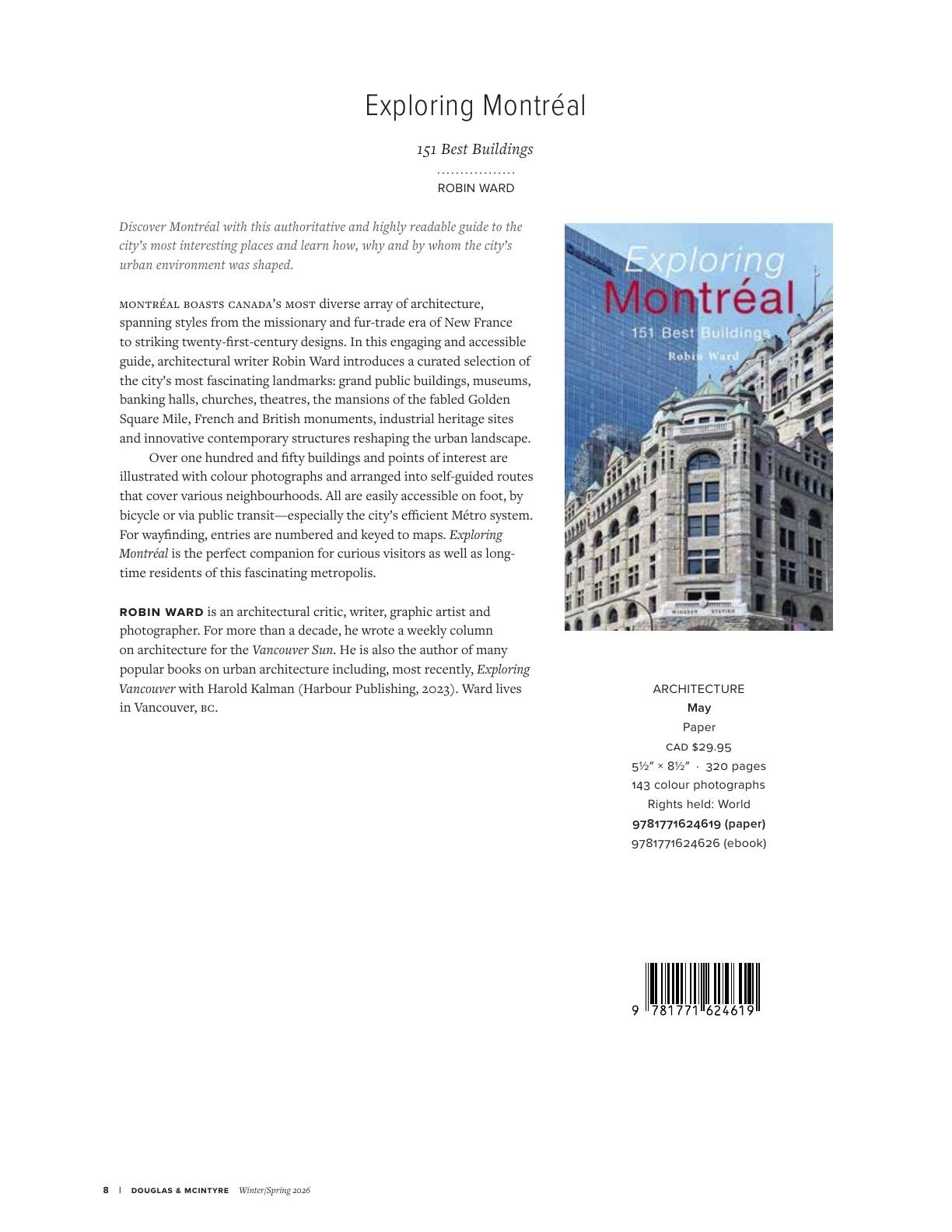 Harbour Publishing Douglas & McIntyre Spring 2026 Catalogue Flyer January 1 - December 31, 2026