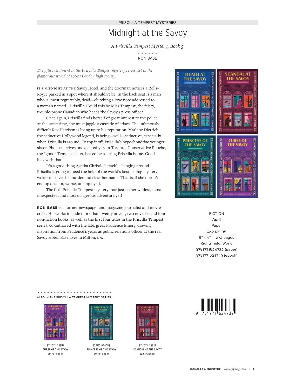 Harbour Publishing Douglas & McIntyre Spring 2026 Catalogue Flyer January 1 - December 31, 2026