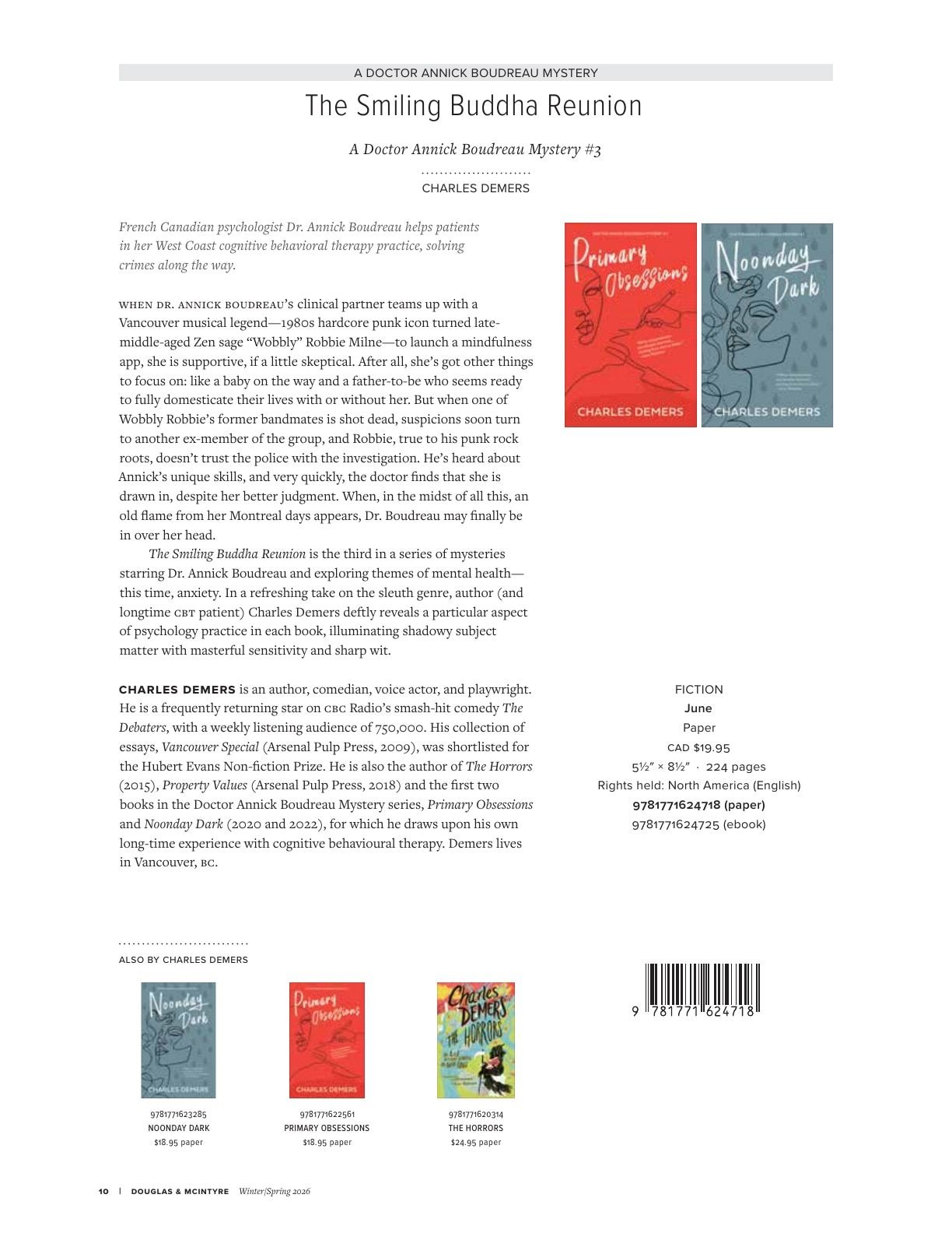 Harbour Publishing Douglas & McIntyre Spring 2026 Catalogue Flyer January 1 - December 31, 2026