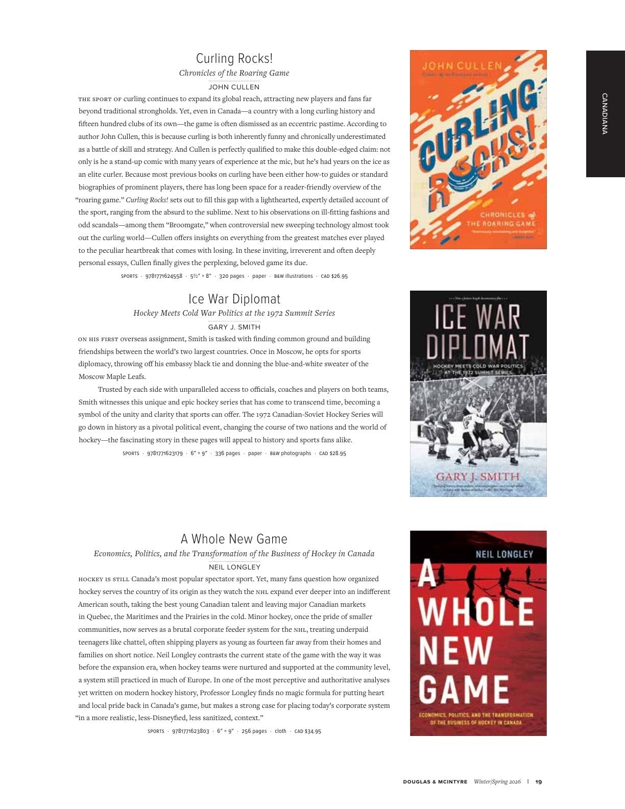 Harbour Publishing Douglas & McIntyre Spring 2026 Catalogue Flyer January 1 - December 31, 2026