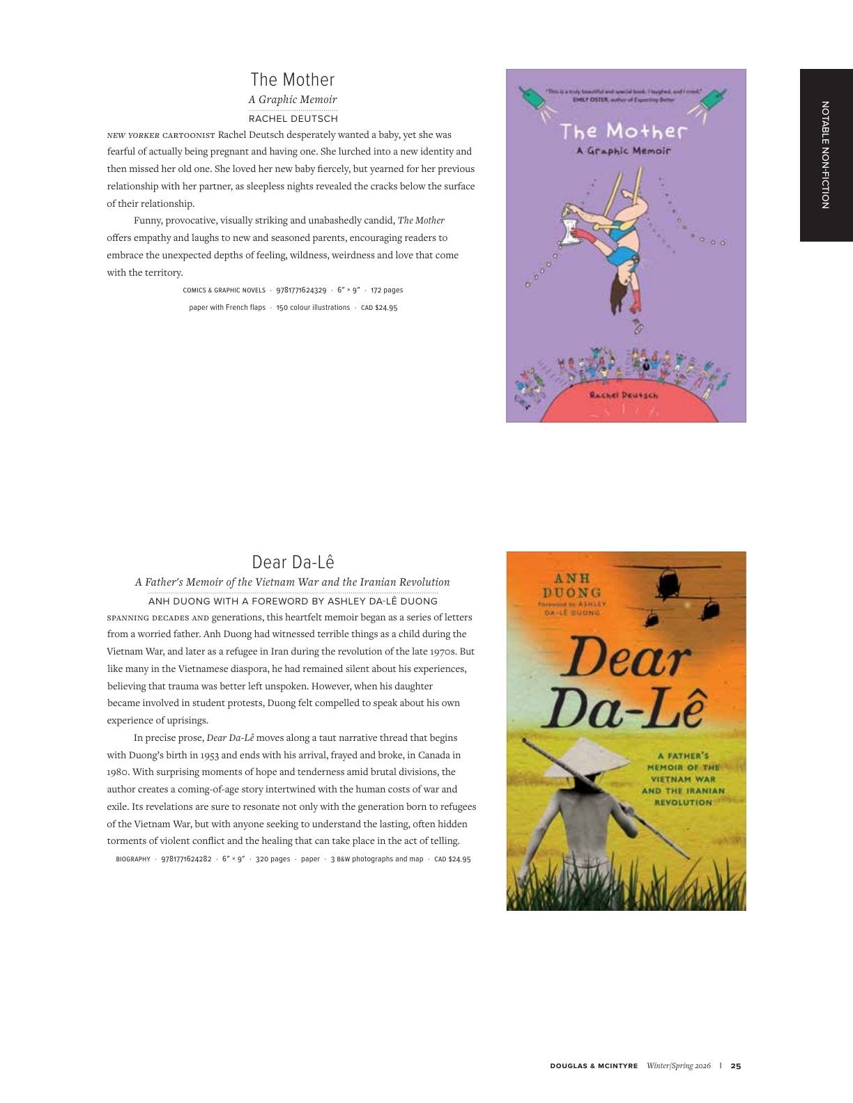 Harbour Publishing Douglas & McIntyre Spring 2026 Catalogue Flyer January 1 - December 31, 2026