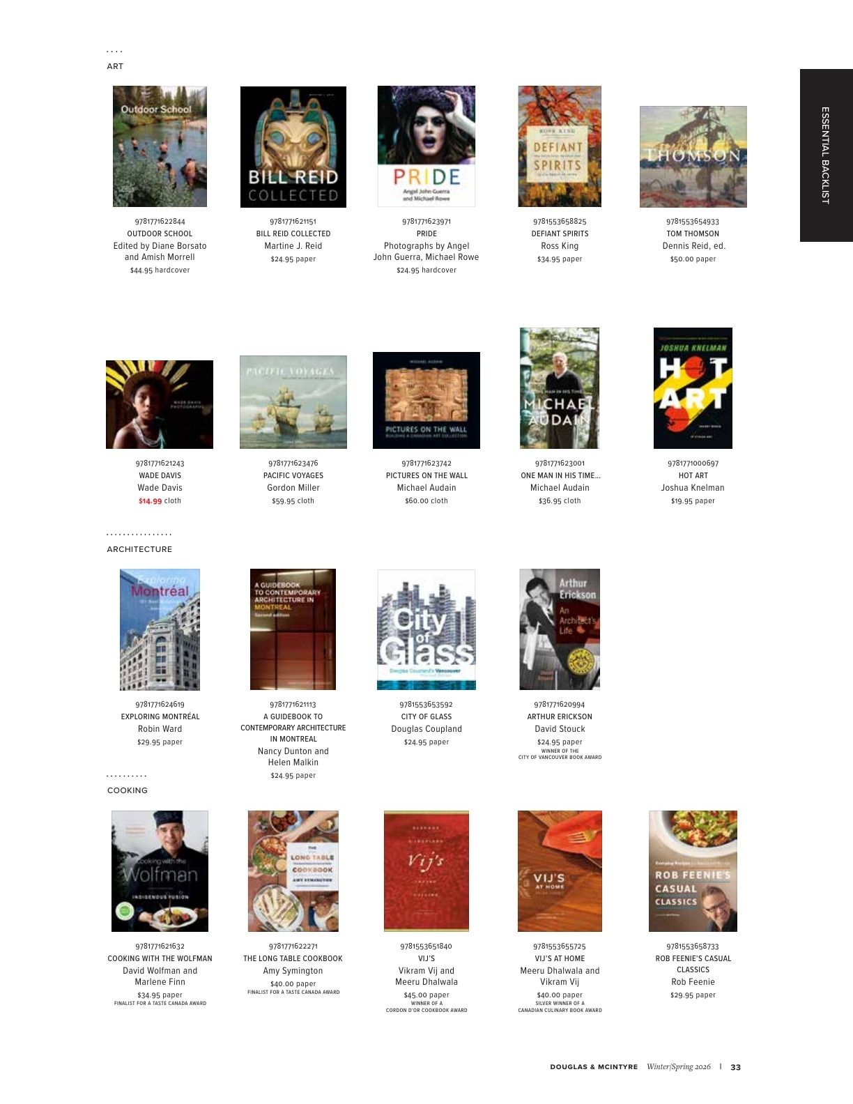 Harbour Publishing Douglas & McIntyre Spring 2026 Catalogue Flyer January 1 - December 31, 2026